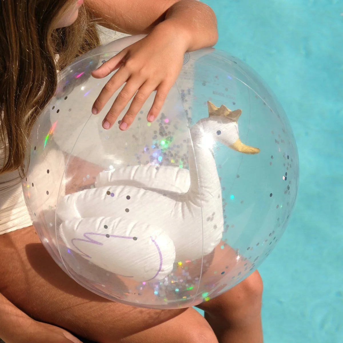 3D Inflatable Beach Ball - Princess Swan - Image 3