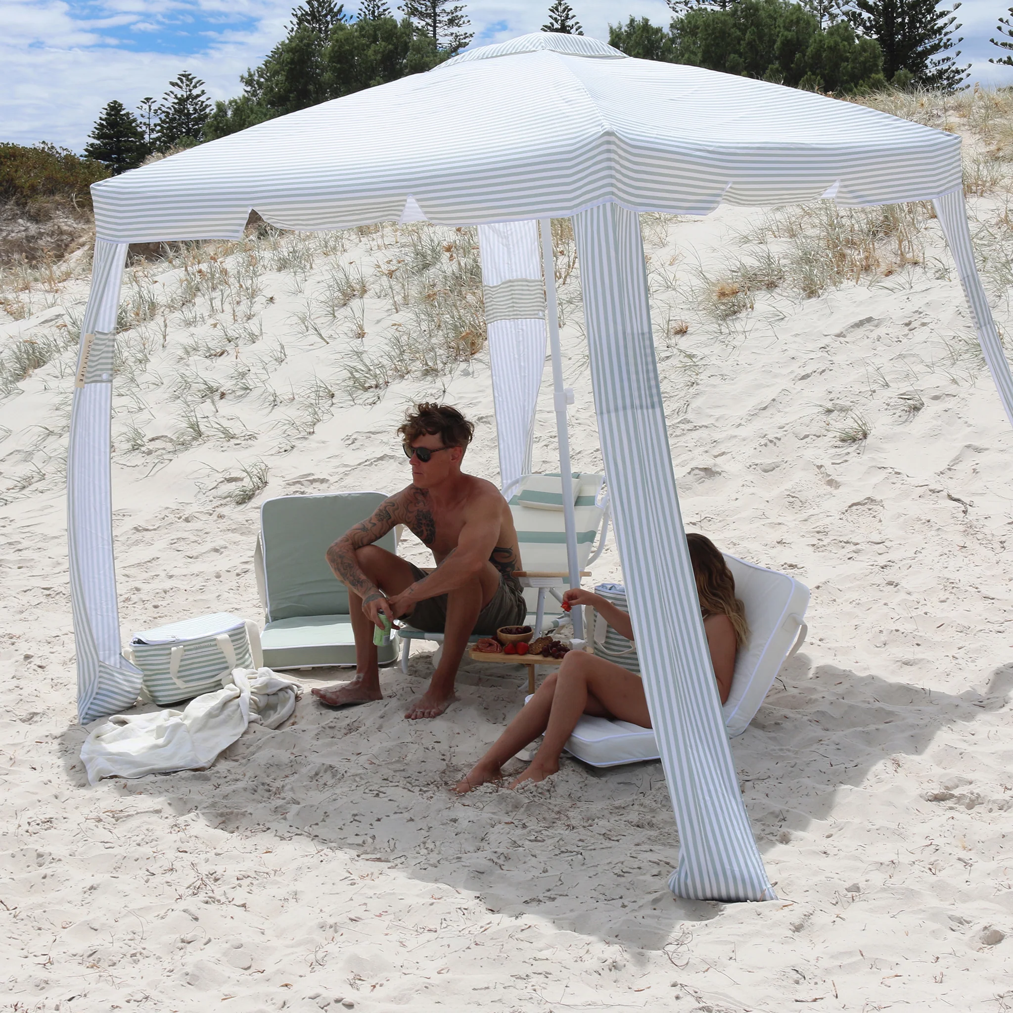 Beach Cabana - Sea Sage Stripe - Image 5