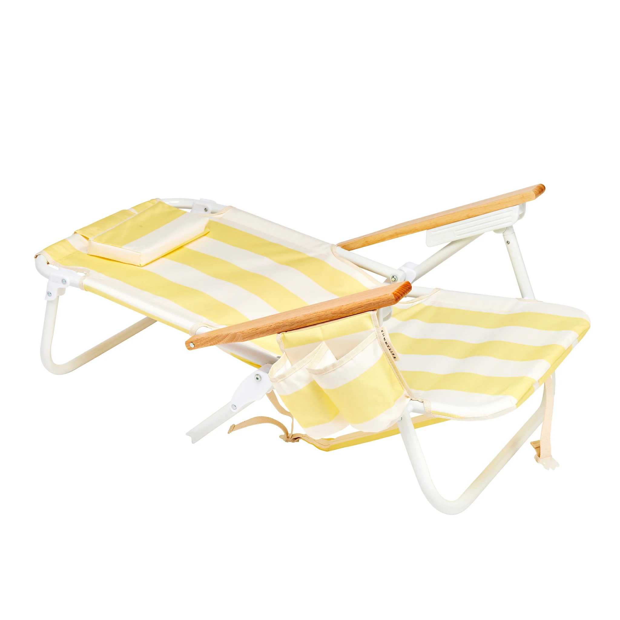 Deluxe Beach Chair - La Mer Limon Stripe - Image 9