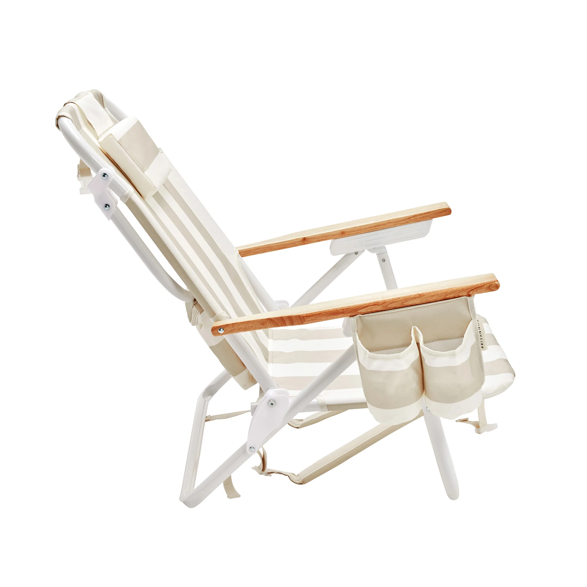 Deluxe Beach Chair - Oyster Stripe - Image 3