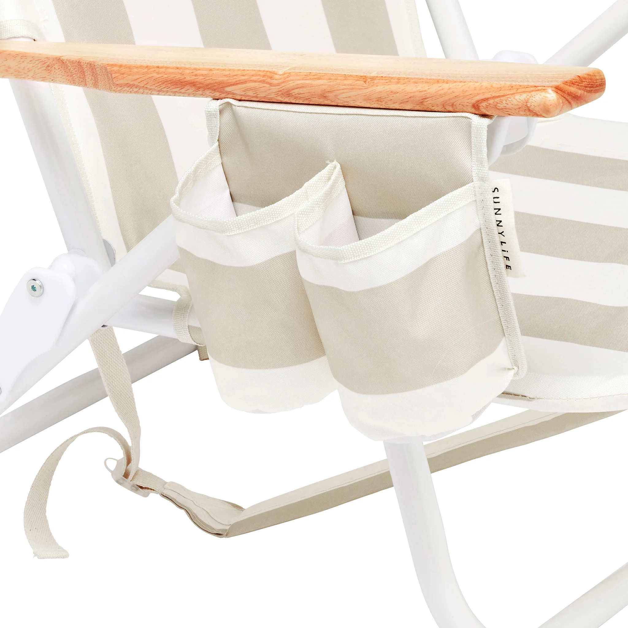 Deluxe Beach Chair - Oyster Stripe - Image 5