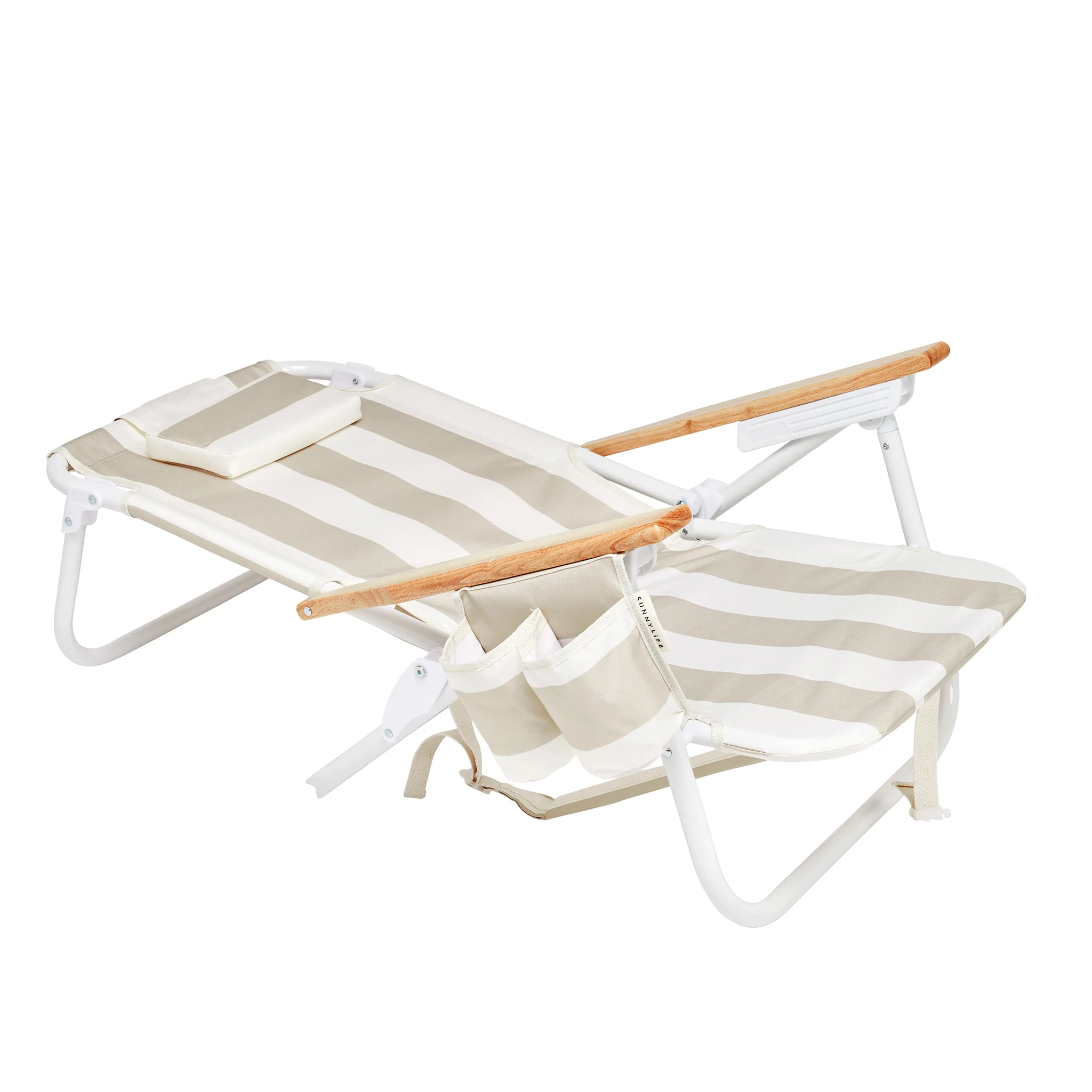 Deluxe Beach Chair - Oyster Stripe - Image 6