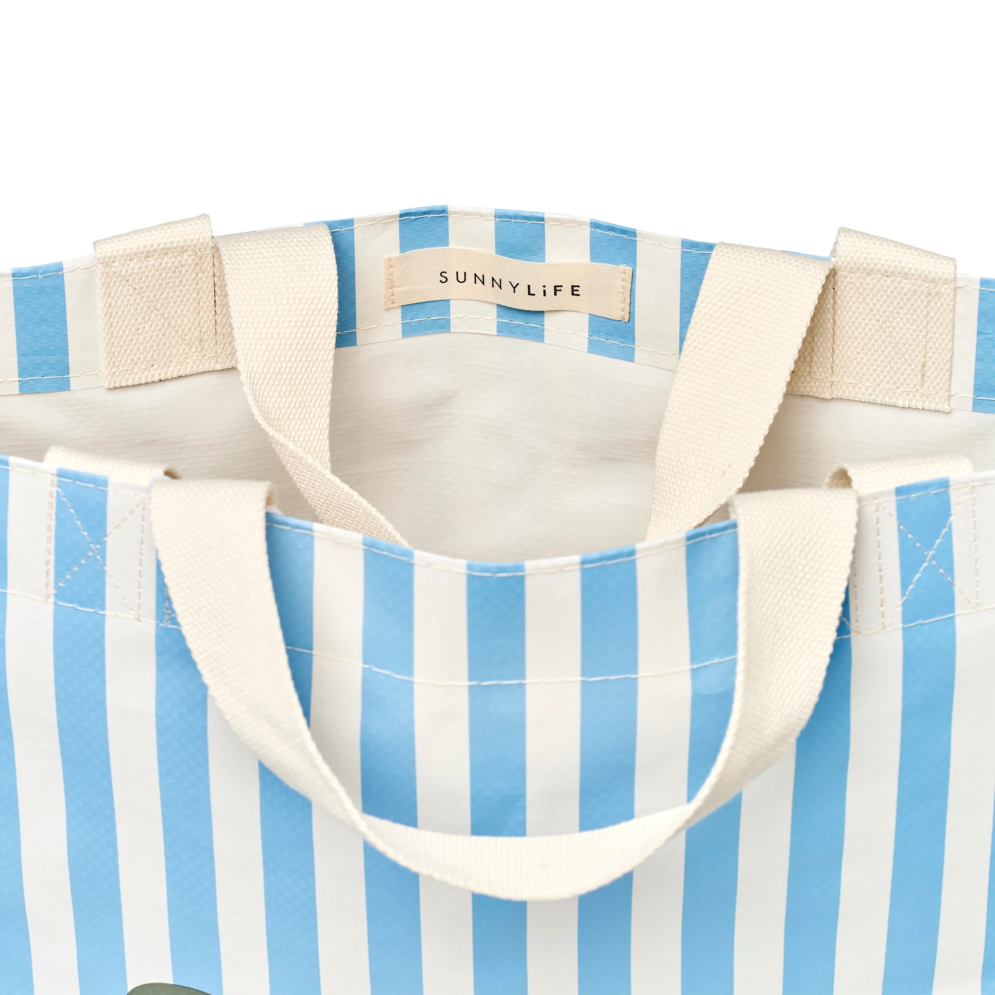 Carryall Beach Bag - La Mer Med Blue Stripe - Image 5