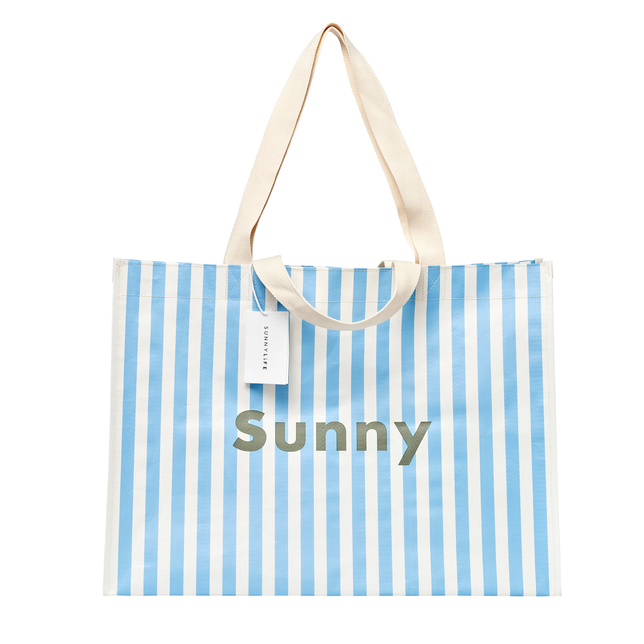 Carryall Beach Bag - La Mer Med Blue Stripe - Image 7