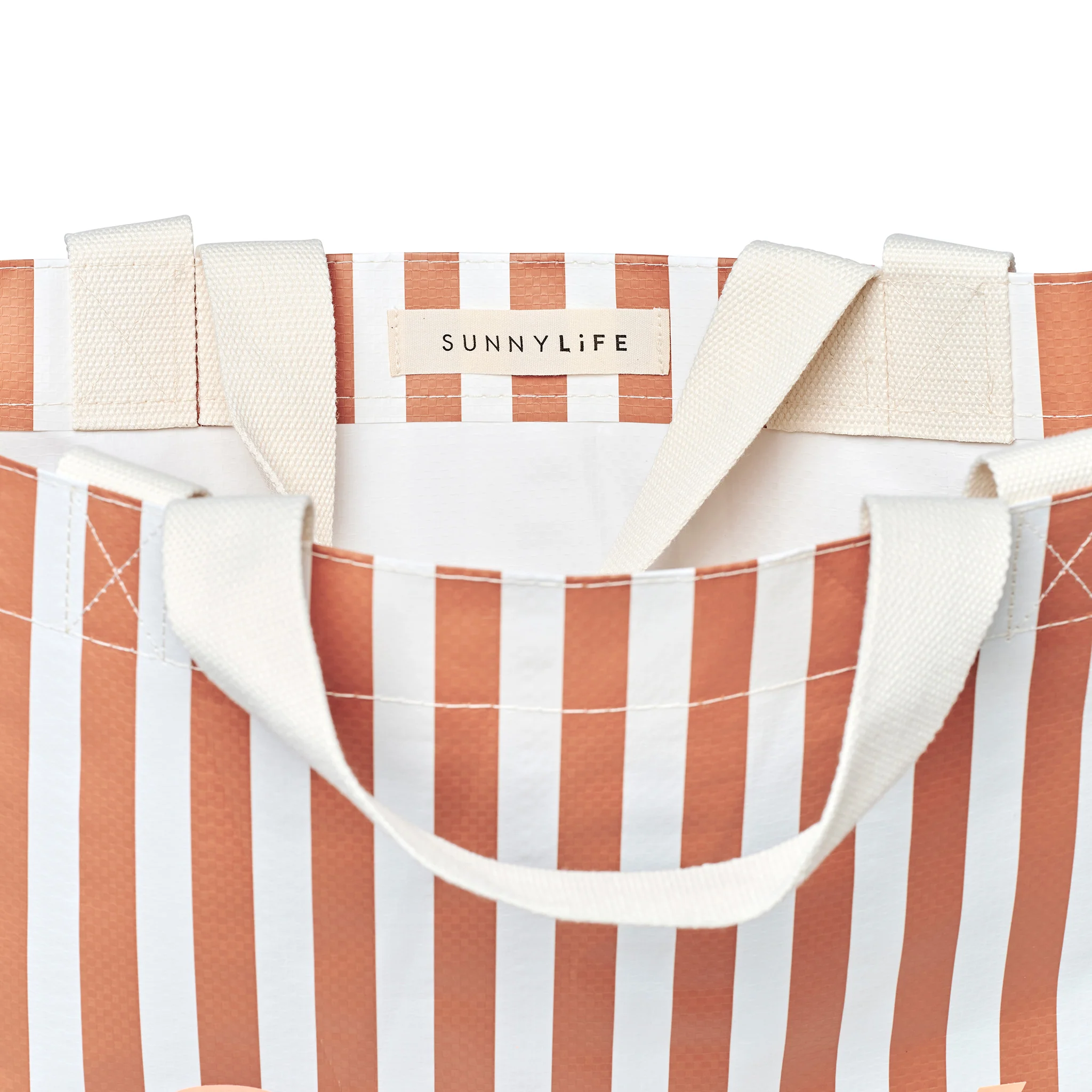 Carryall Beach Bag - Tierra Clay Stripe - Image 6