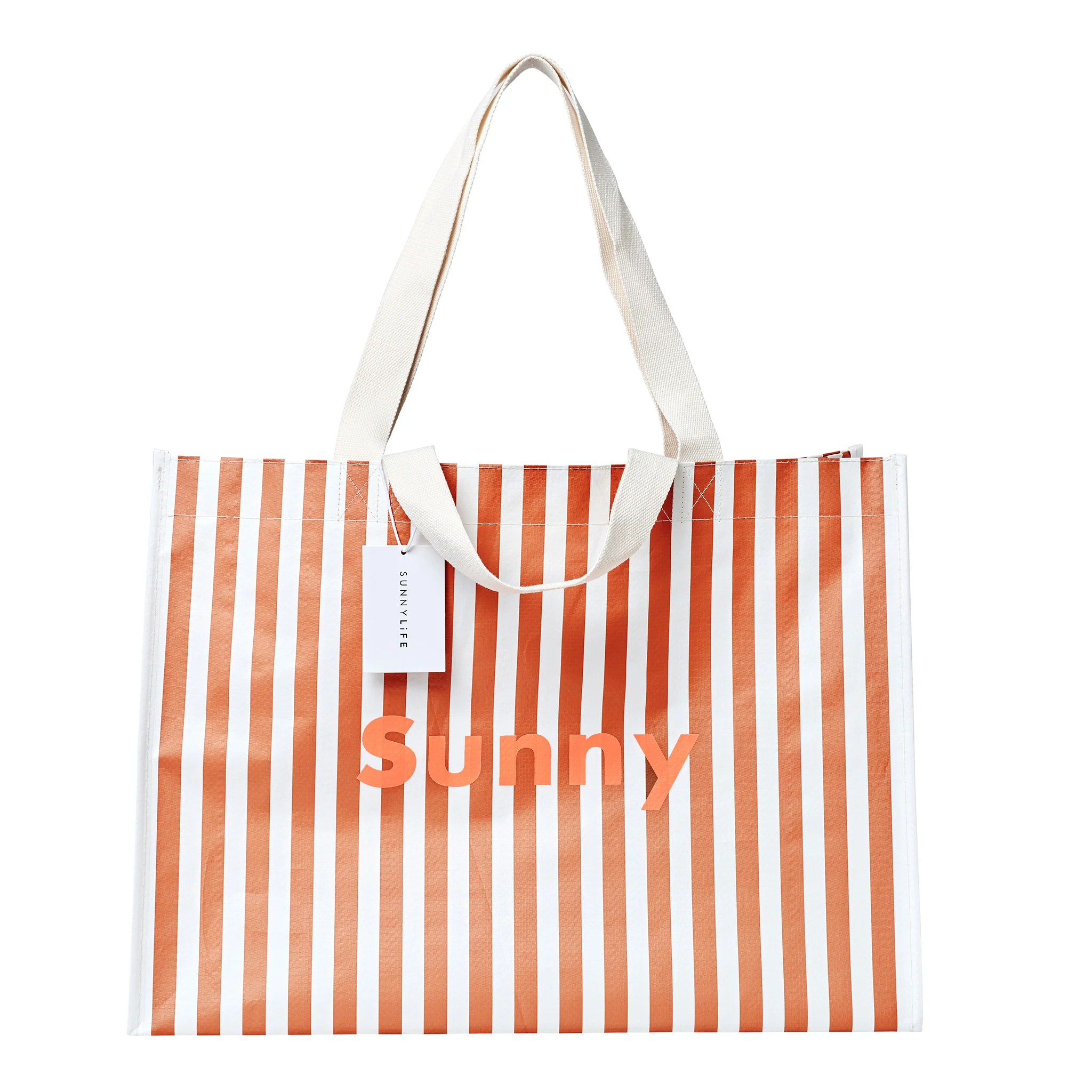 Carryall Beach Bag - Tierra Clay Stripe - Image 8