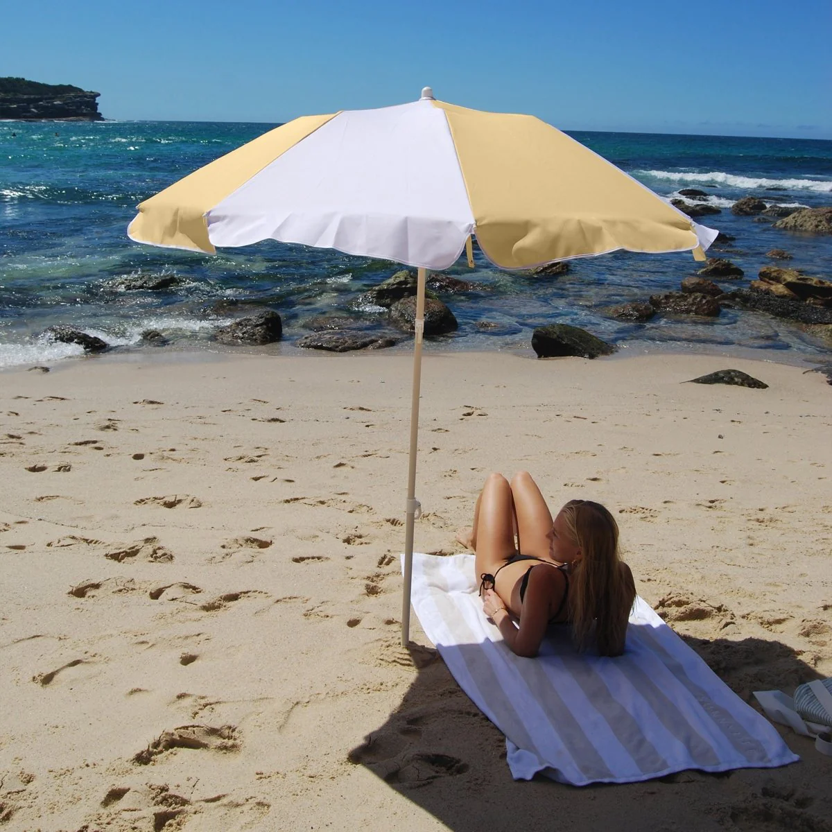 Compact Beach Umbrella - Butternut - Image 2