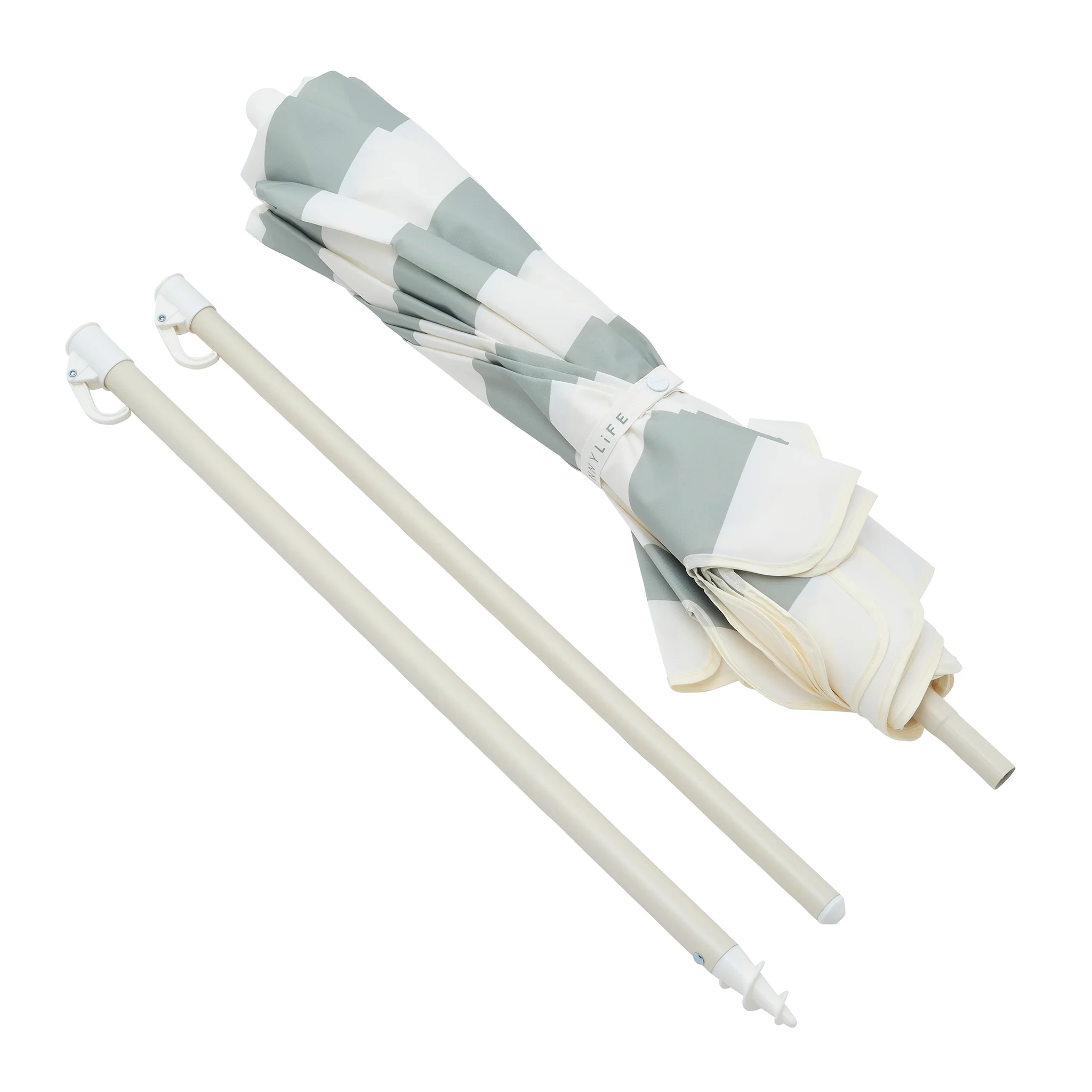 Compact Beach Umbrella - Sea Sage Stripe - Image 10