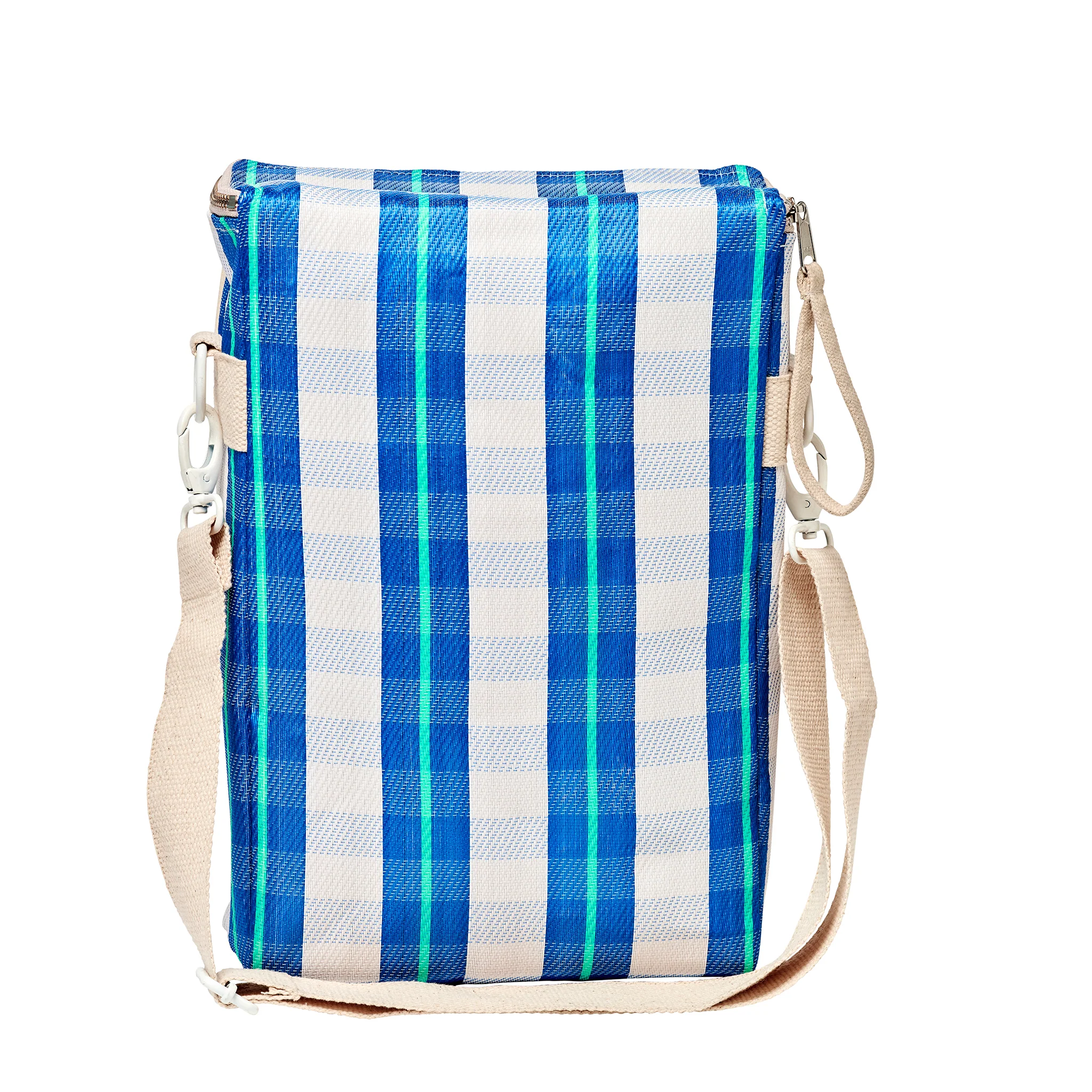 Recycled Nylon Cooler Drinks Bag - La Mer Blue Neon - Image 5