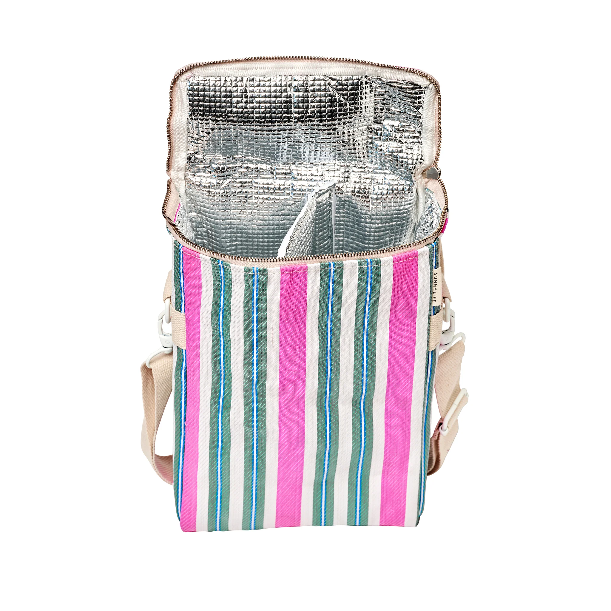 Recycled Nylon Cooler Drinks Bag - Seagrass Green - Image 4
