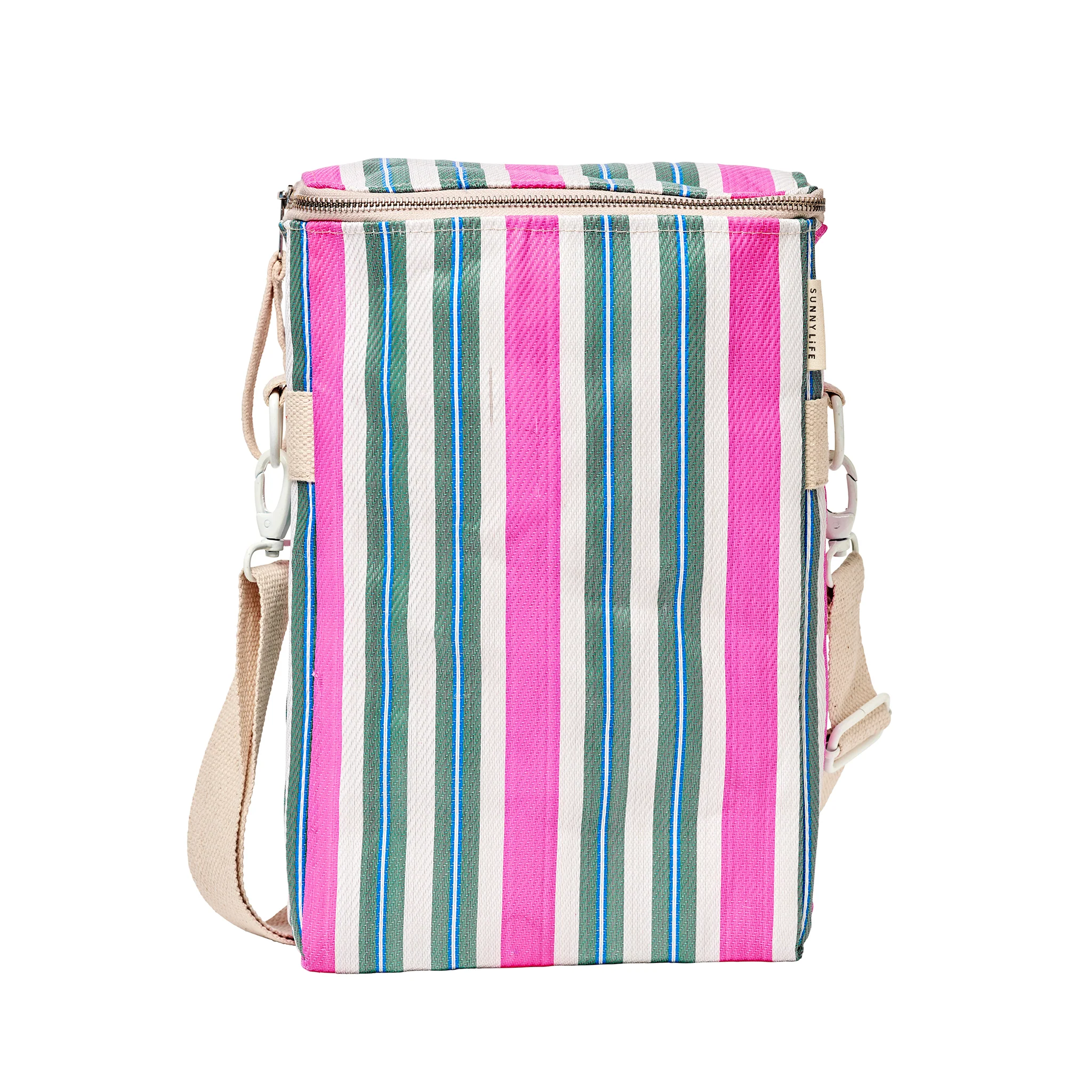 Recycled Nylon Cooler Drinks Bag - Seagrass Green - Image 5