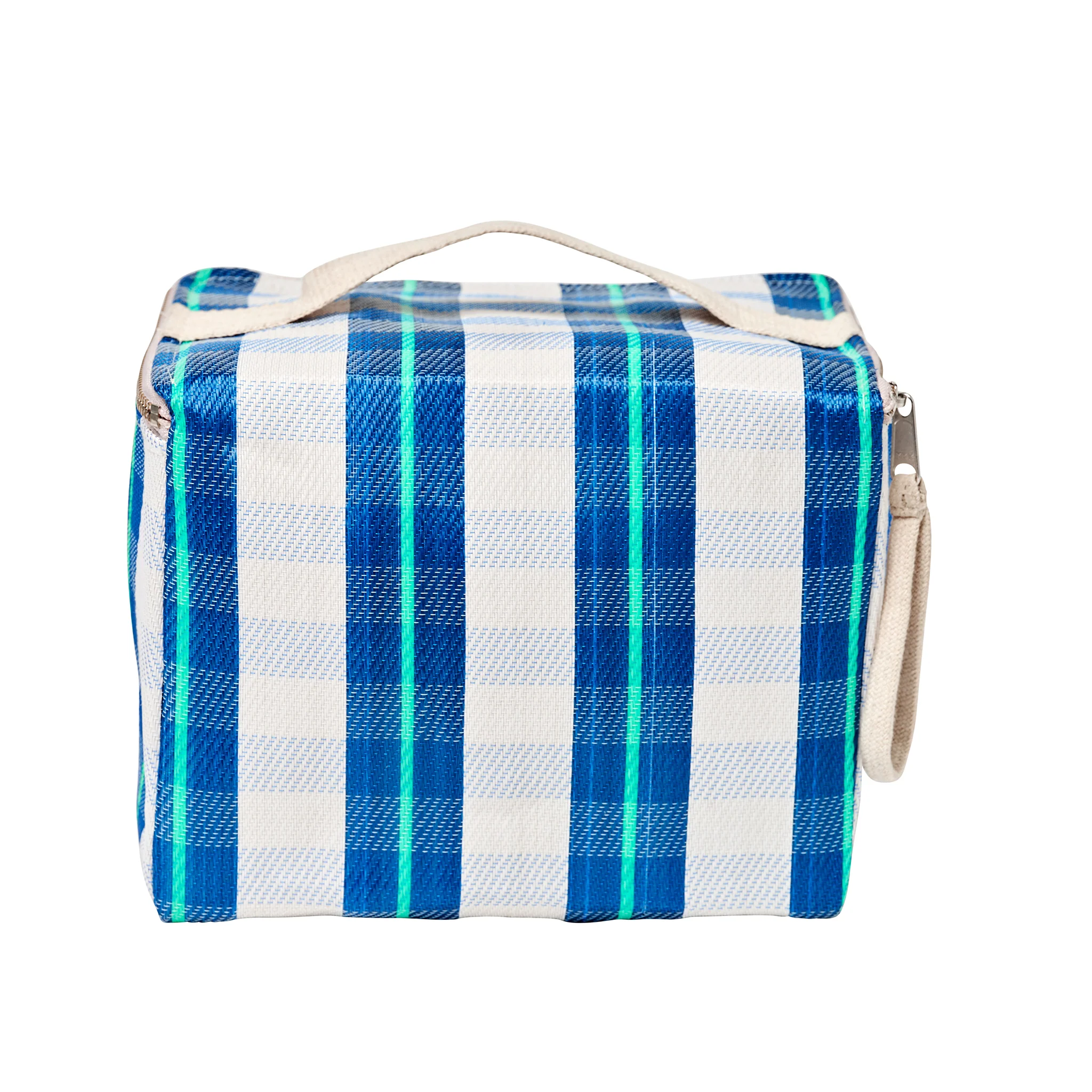 Recycled Nylon Cooler Lunch Bag - La Mer Blue Neon - Image 6