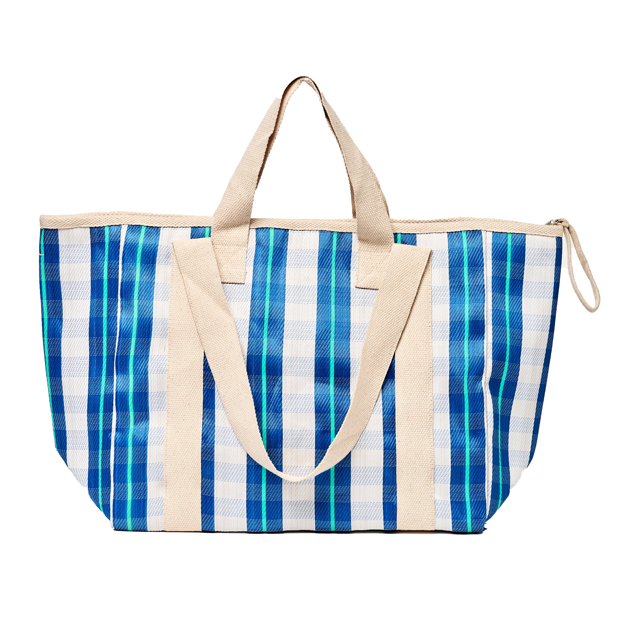 Recycled Nylon Cooler Tote - La Mer Blue Neon - Image 5