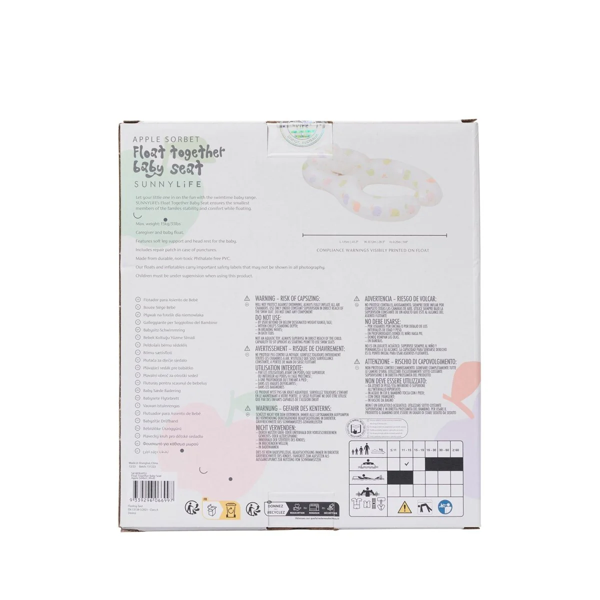 Float Together Baby Seat - Apple Sorbet - Image 8