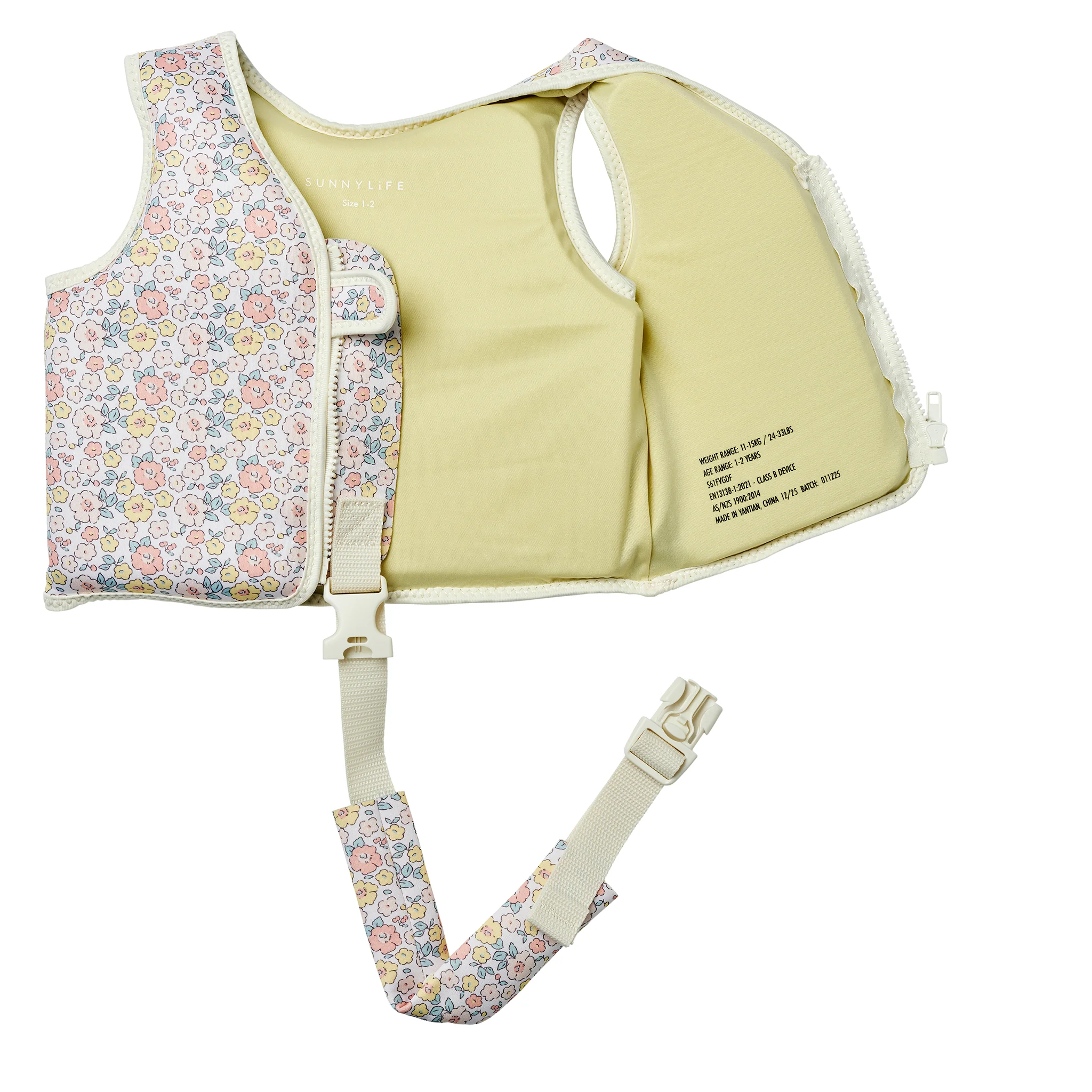 Kids Swim Vest 1-2 Into the Garden Ditsy Floral - Image 4
