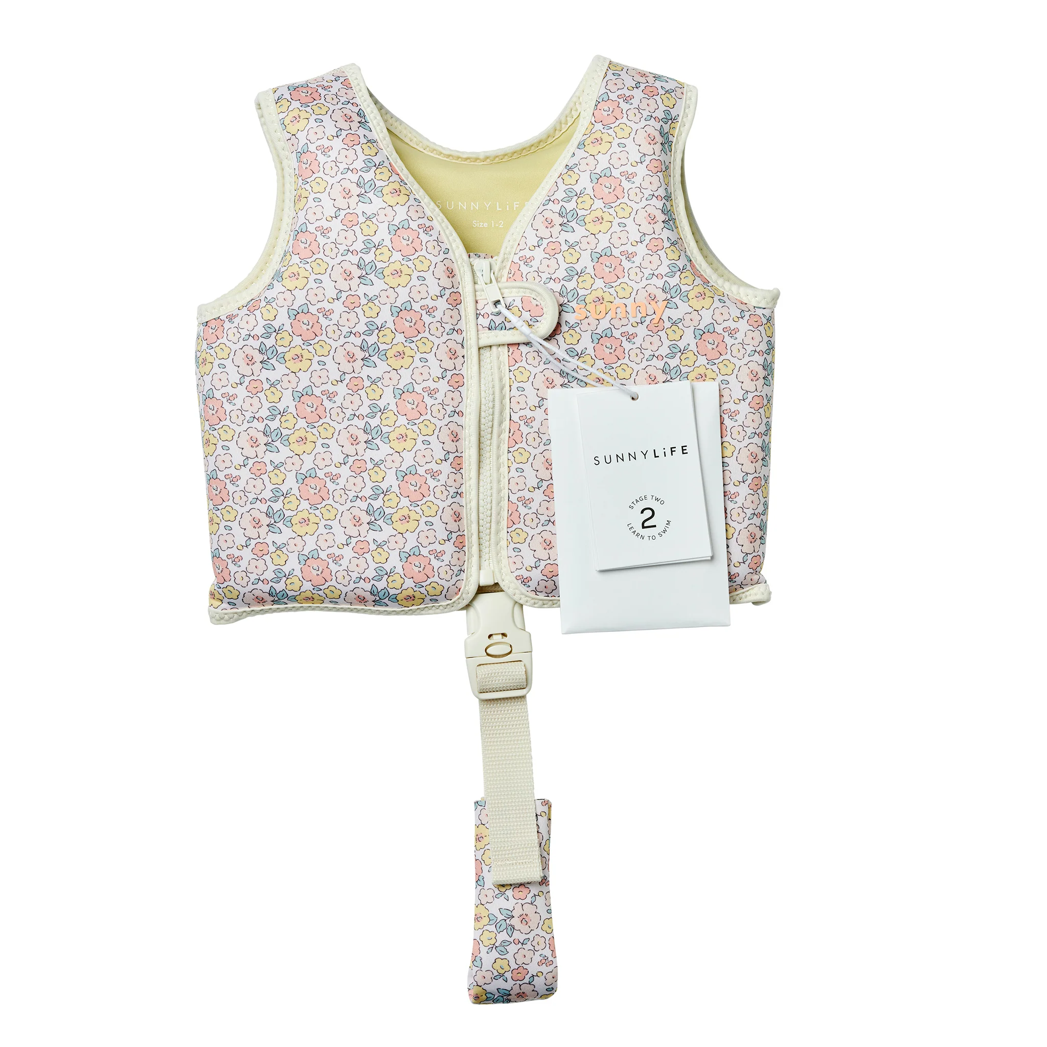 Kids Swim Vest 1-2 Into the Garden Ditsy Floral - Image 7