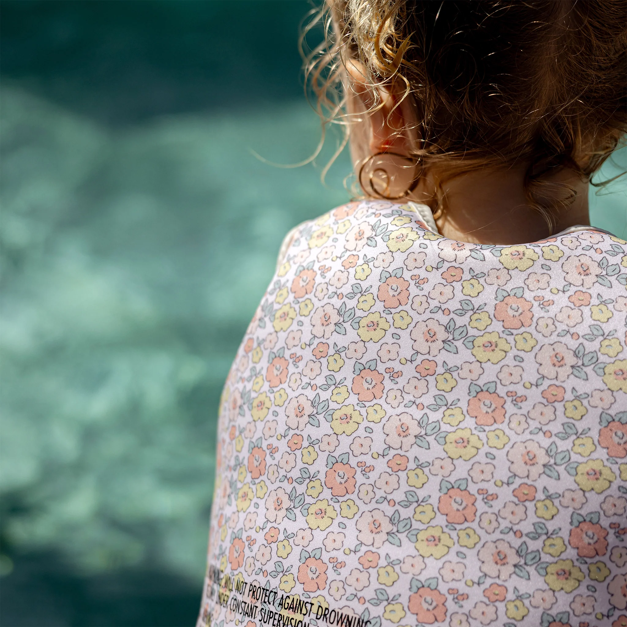 Kids Swim Vest 2-3 Into the Garden Ditsy Floral - Image 3