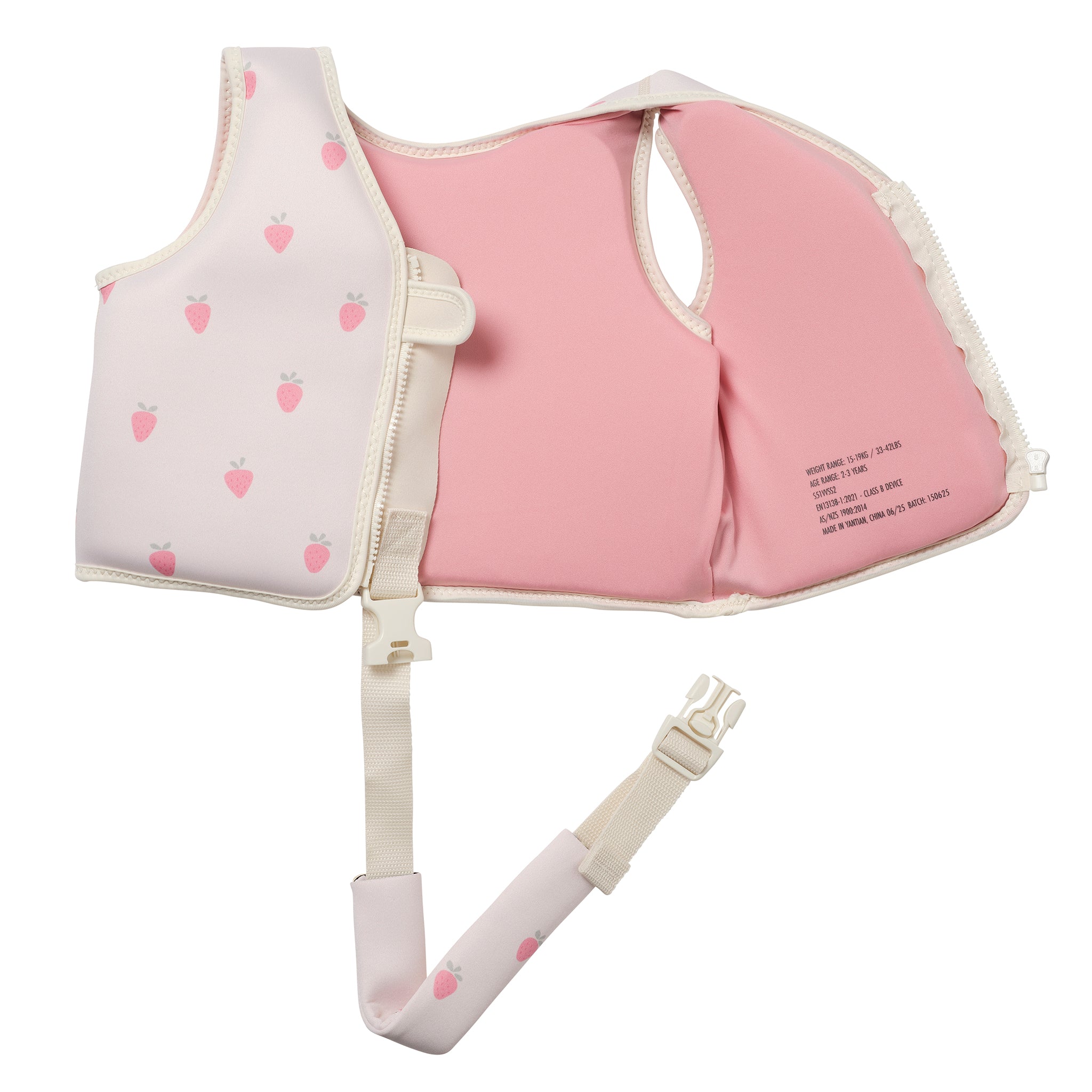 Kids Swim Vest 2-3 - Strawberry Sunshine - Image 4