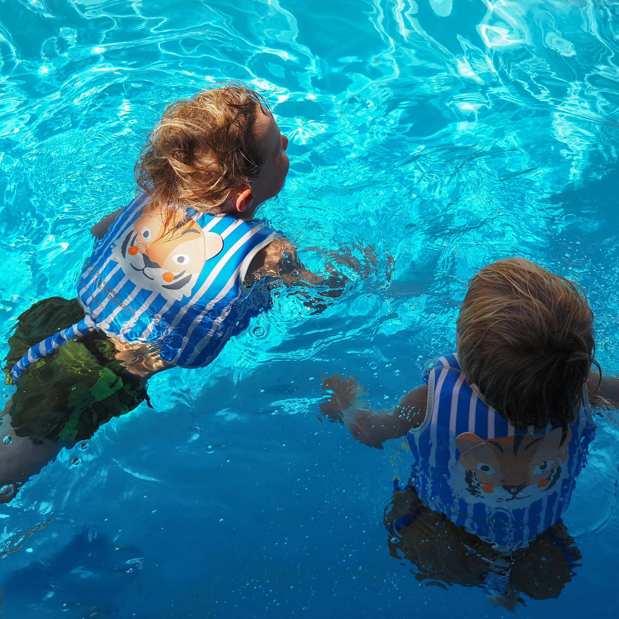 Kids Swim Vest 2-3 - Tino the Tiger Blue - Image 3