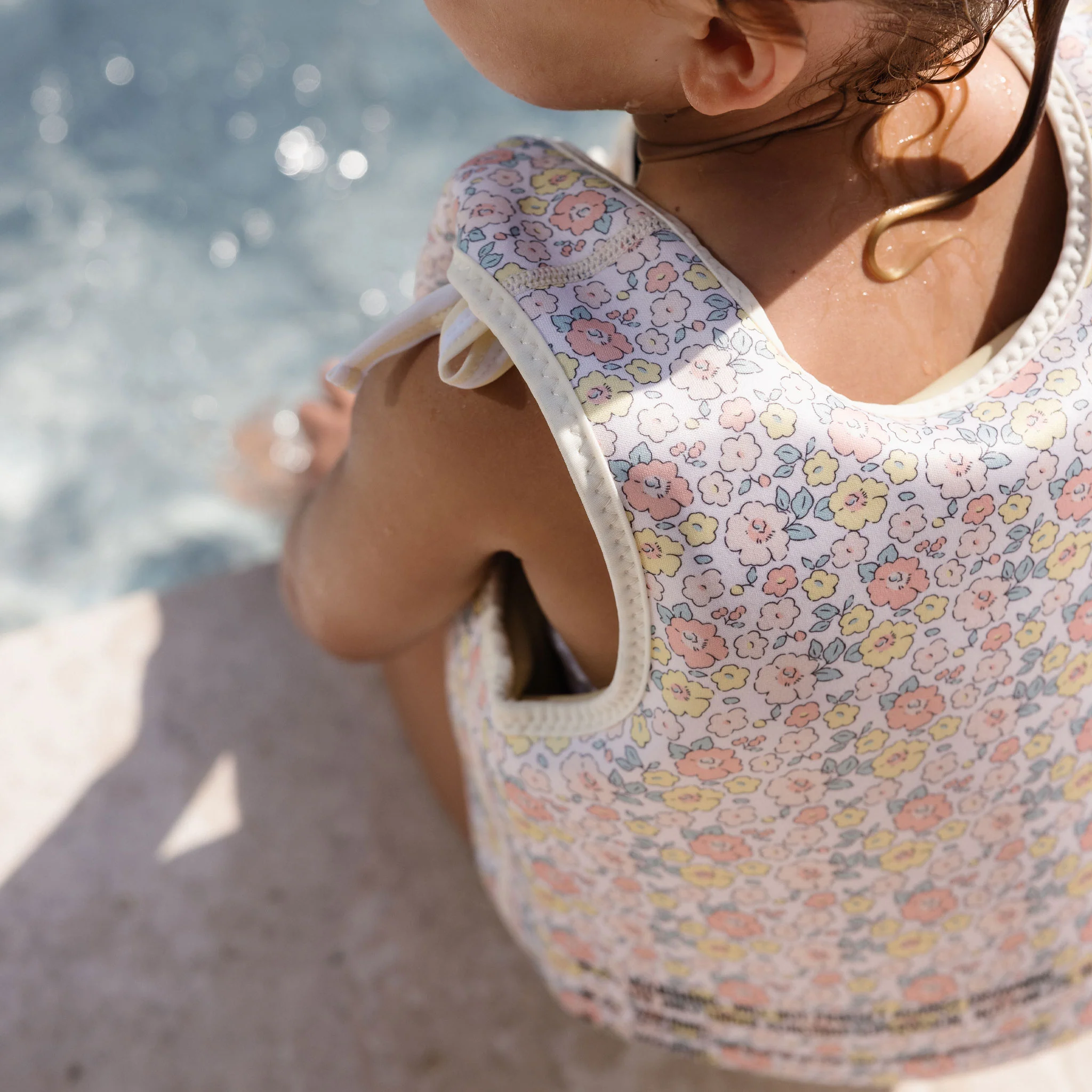 Kids Swim Vest 3-6 - Into the Garden Ditsy Floral - Image 3