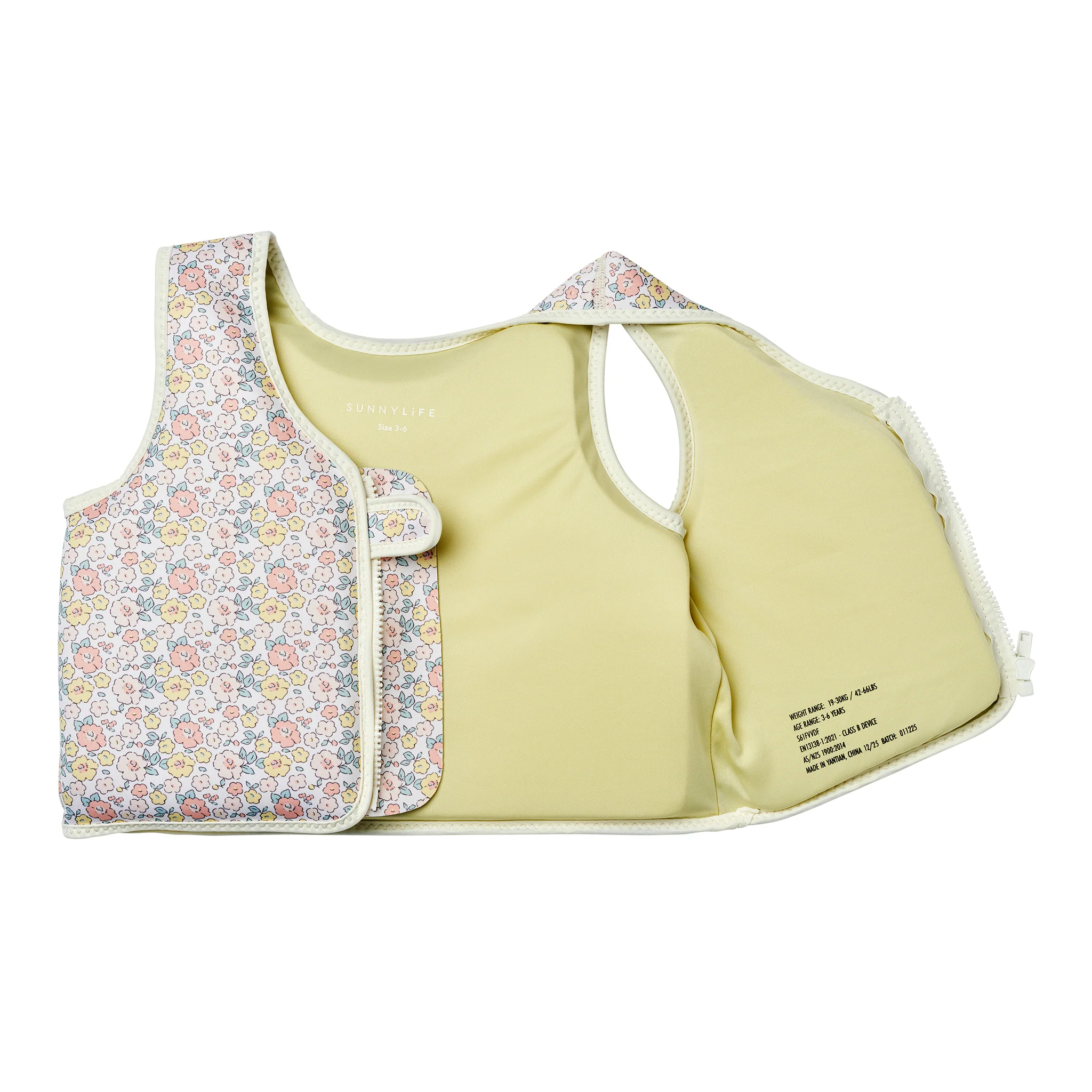 Kids Swim Vest 3-6 - Into the Garden Ditsy Floral - Image 7