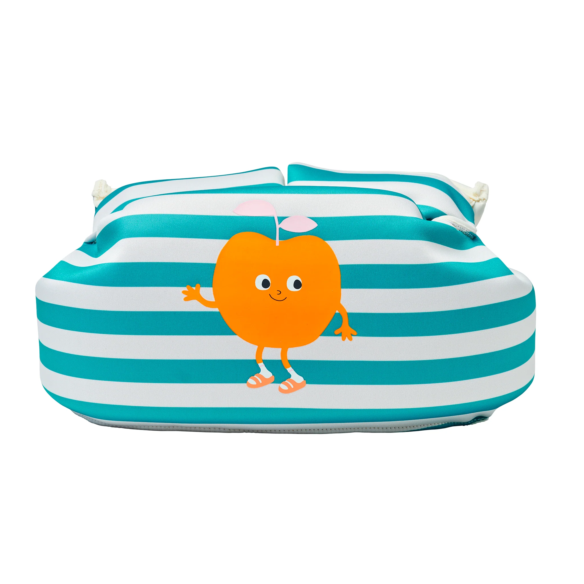 Floatie Jacket 3-6 - Poppy the Peach Green stripe - Image 4