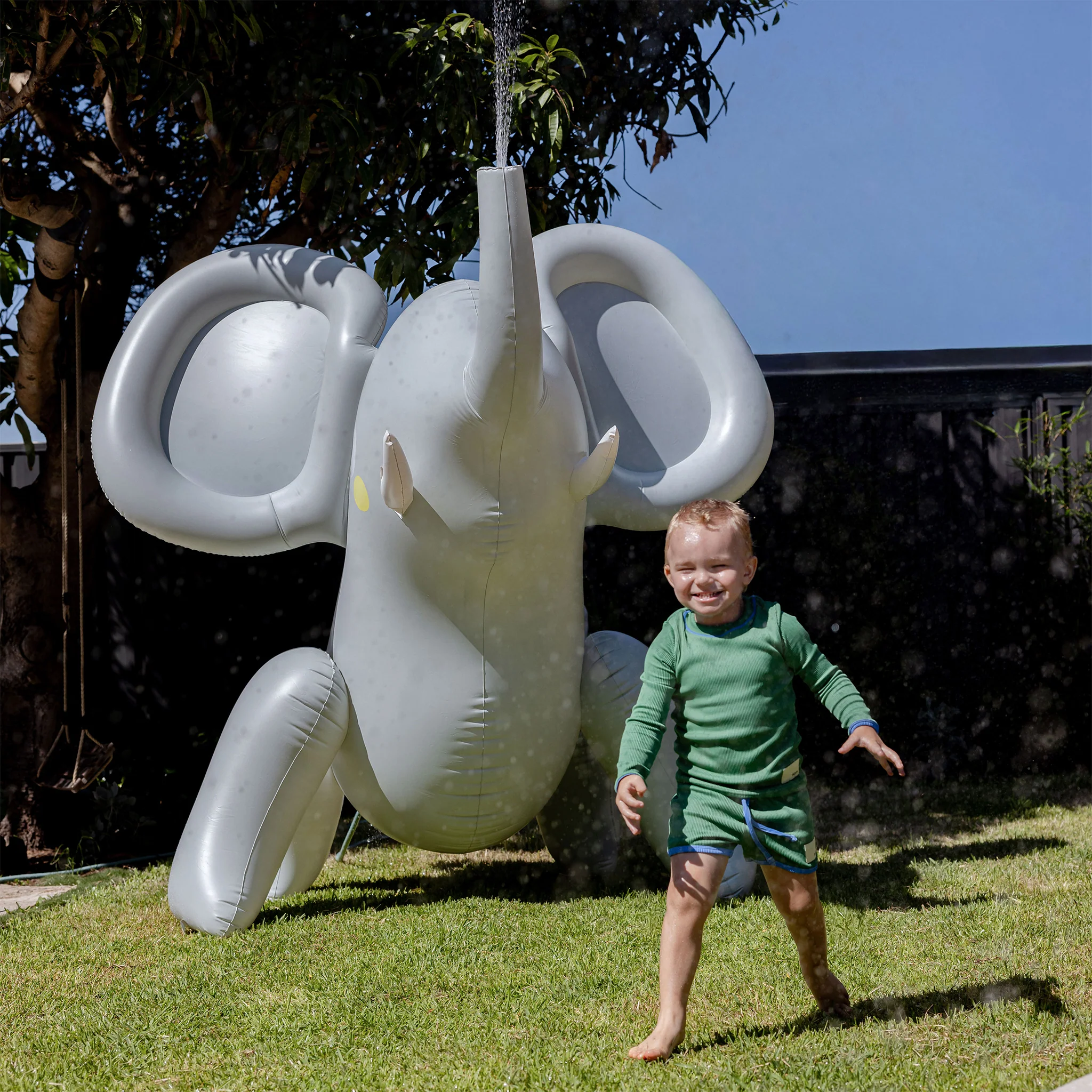 Inflatable Giant Sprinkler - Eli the Elephant Grey - Image 3