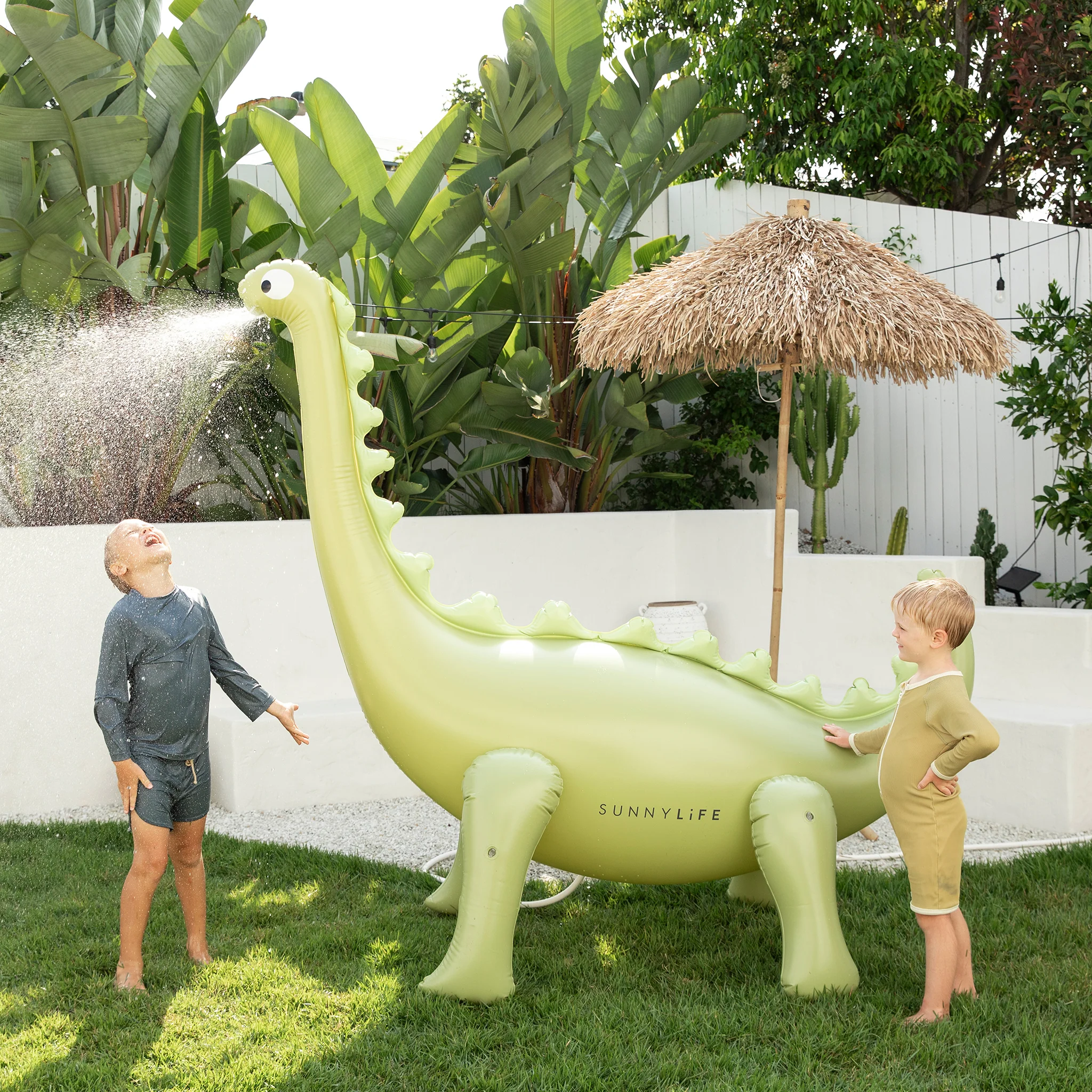 Inflatable Giant Dino Sprinkler - Into the Wild Green - Image 3