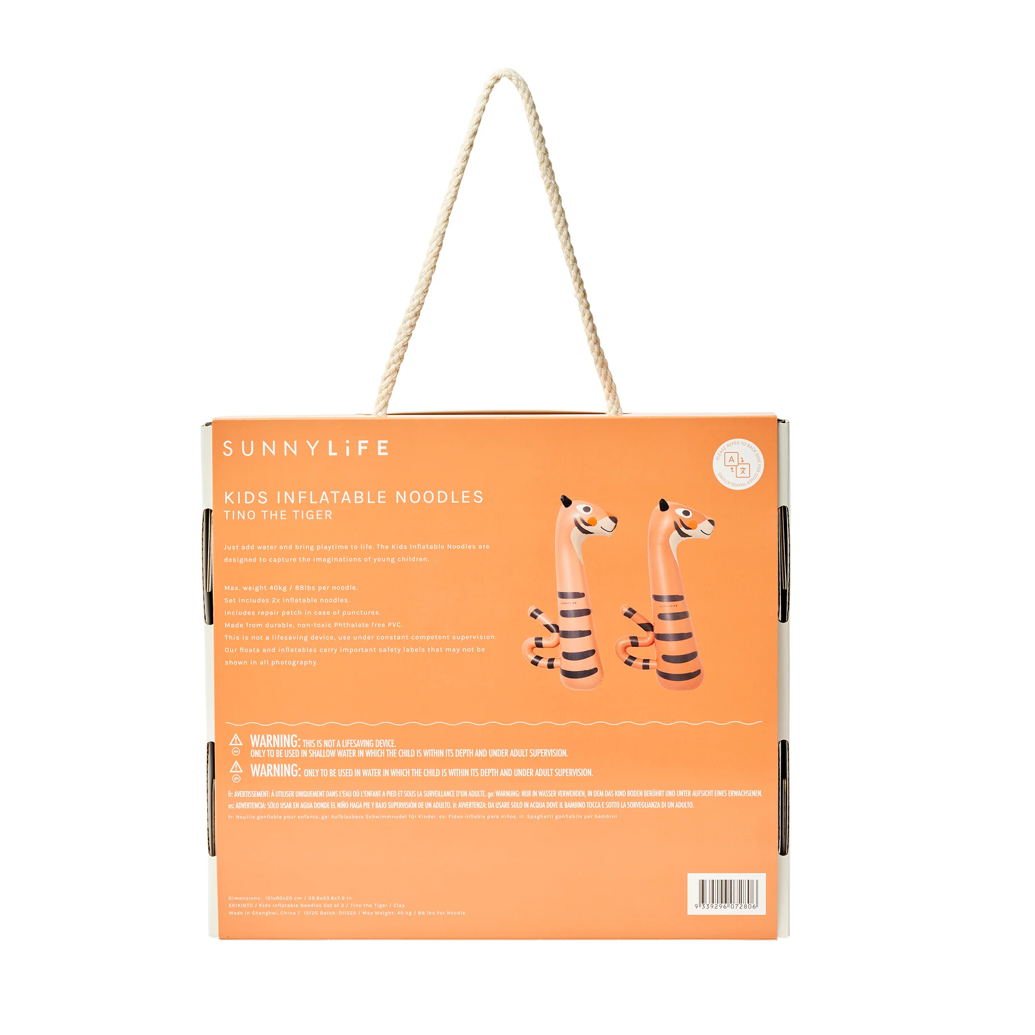 Kids Inflatable Noodle - Tino the Tiger Clay Set of 2 - Image 11