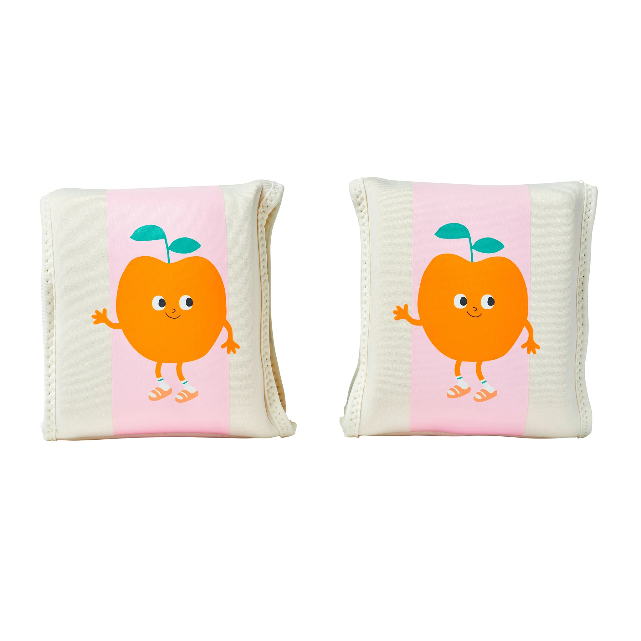 Kids Neoprene Arm Bands - Poppy the Peach Pink Stripe - Image 5