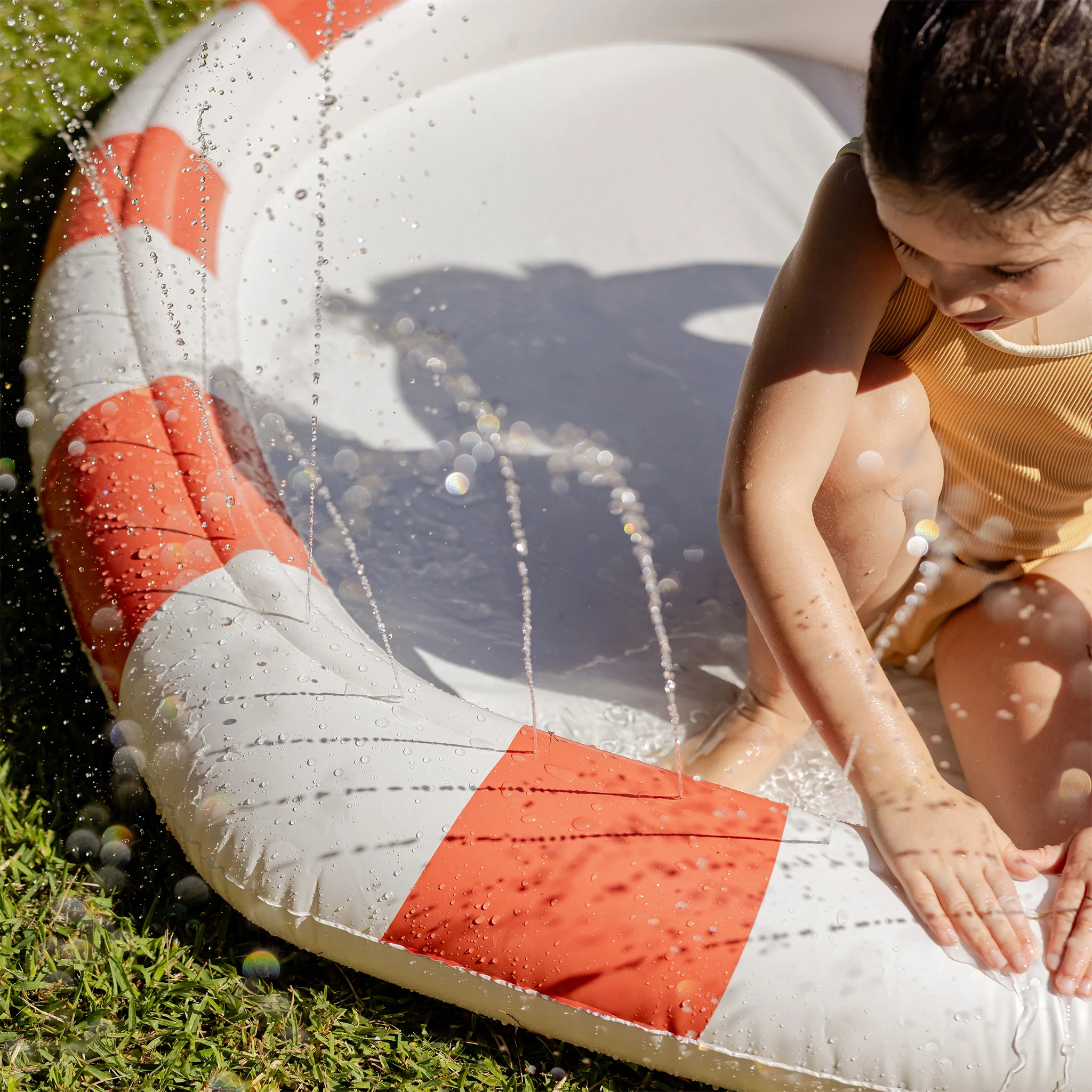 Kids Sprinkler Mat - Poppy the Peach - Image 3