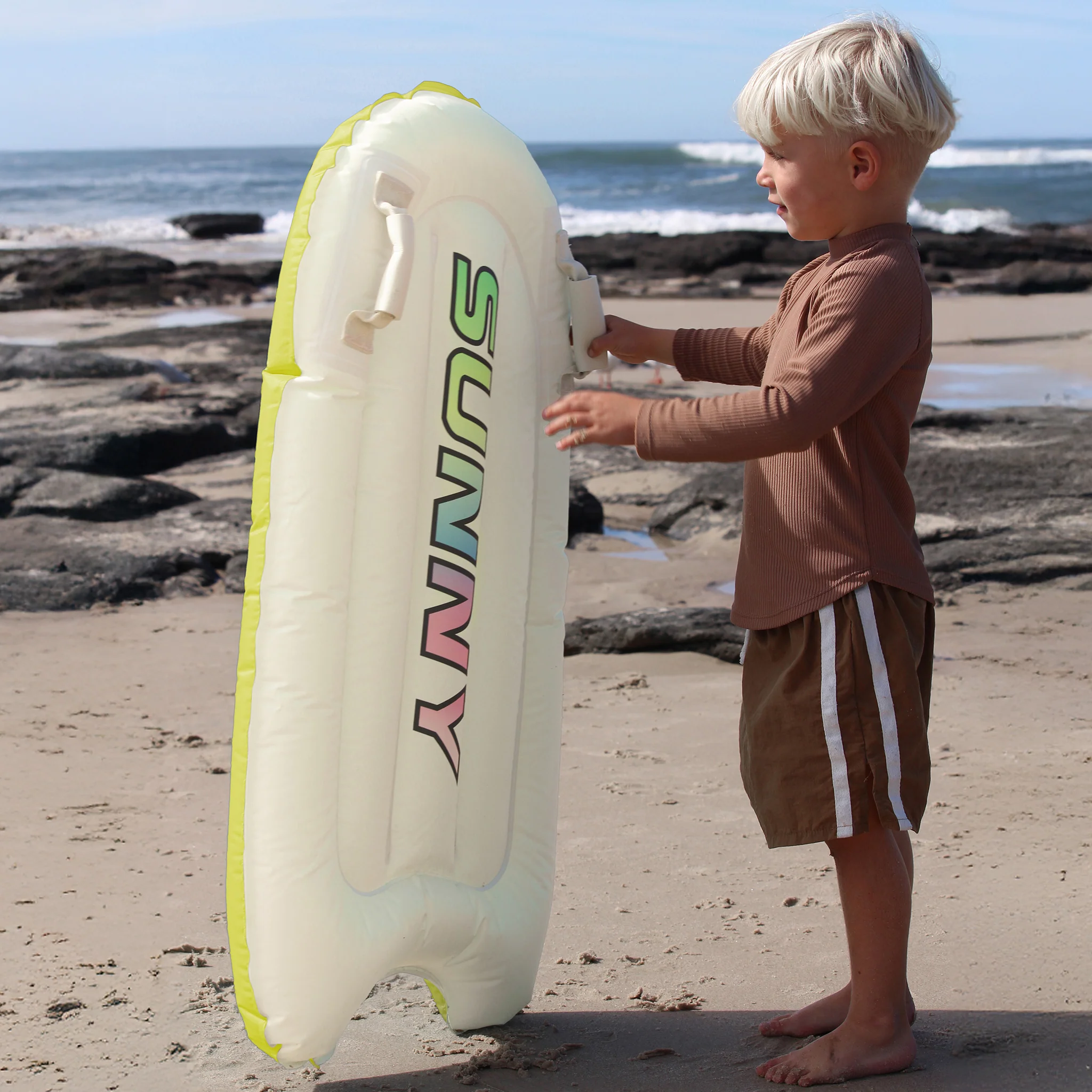 Kids Surf Mat - Zest Cream and Yellow - Image 4