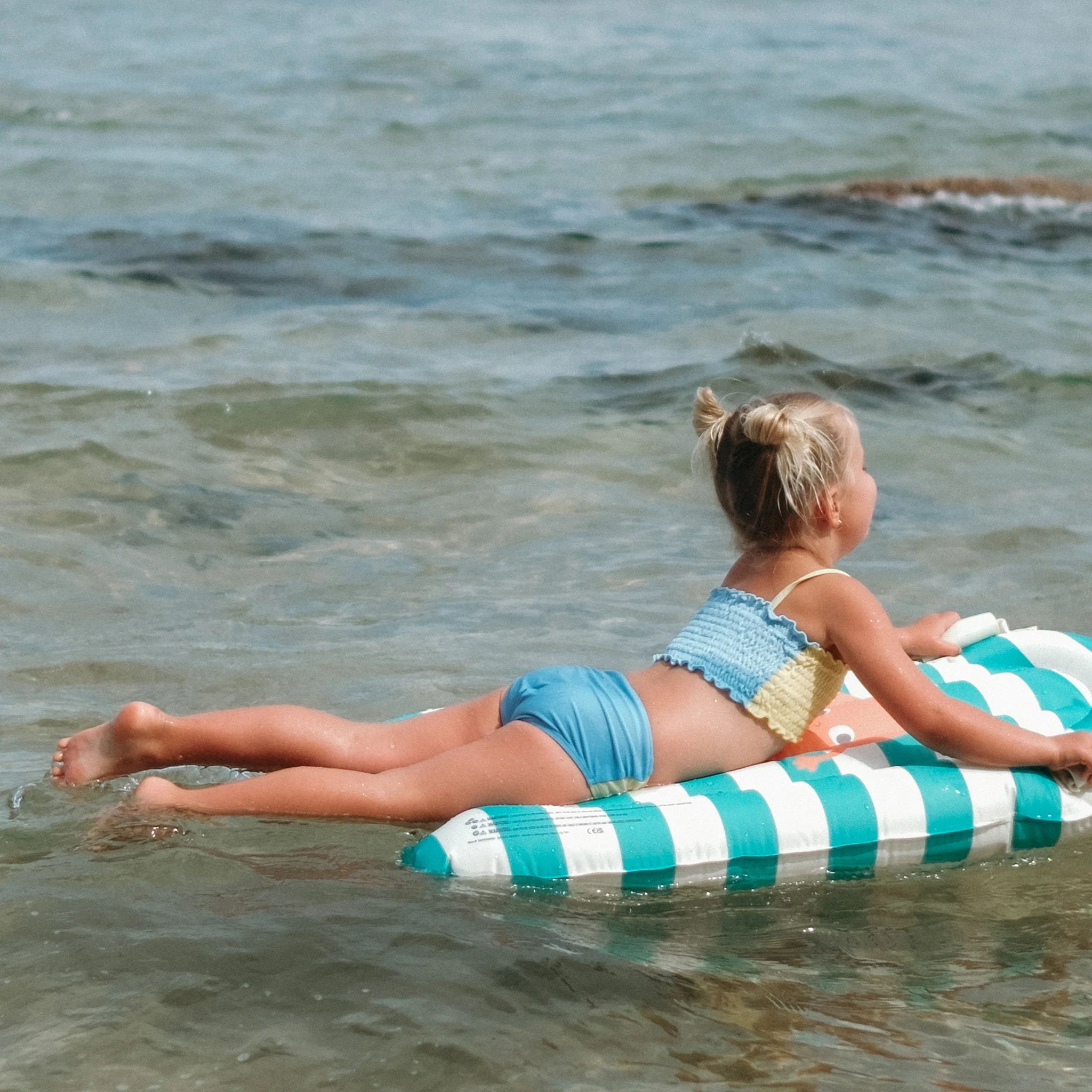 Kids Surf Mat - Poppy the Peach Green Stripe - Image 3