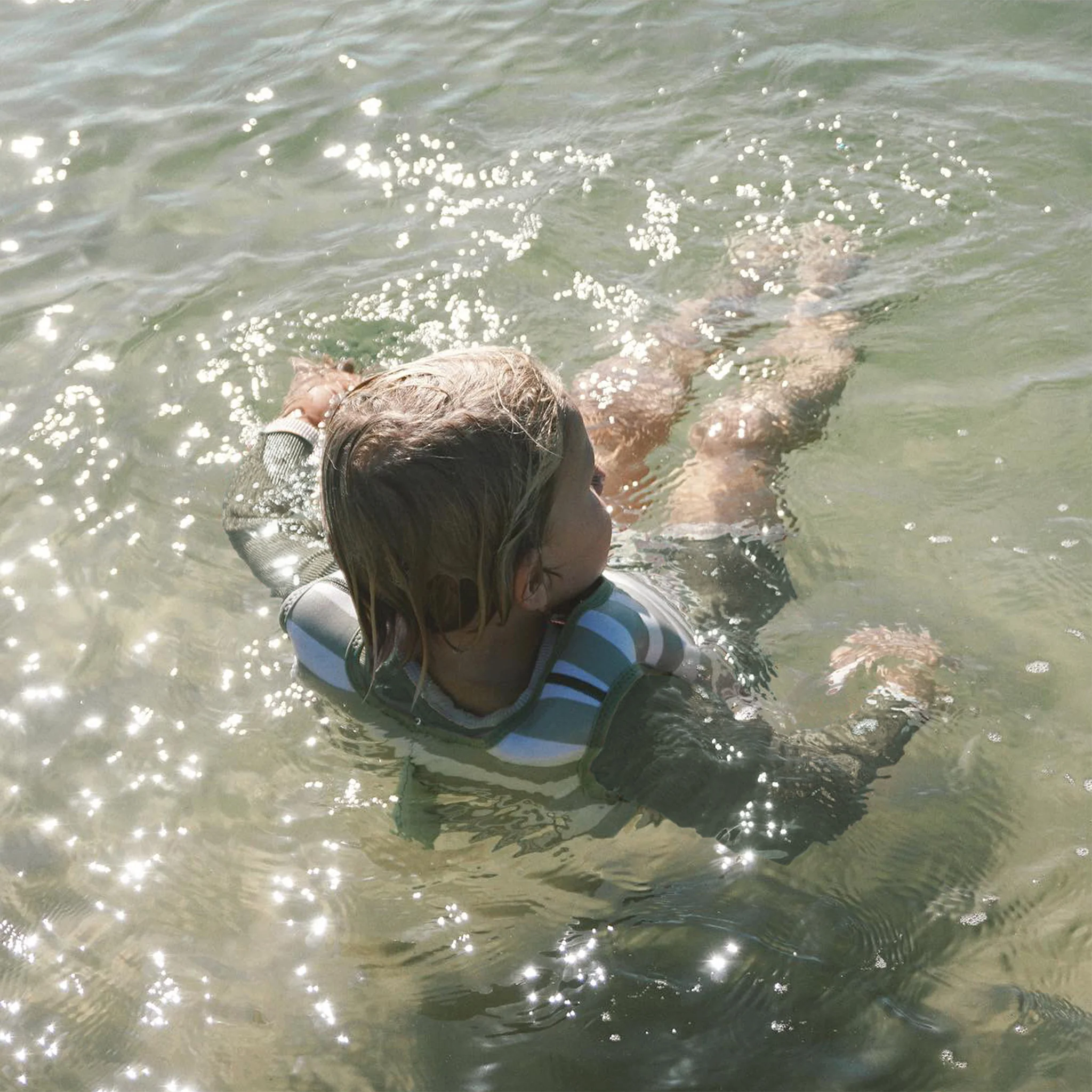 Kids Swim Vest 2-3 - Into the Wild Khaki - Image 3