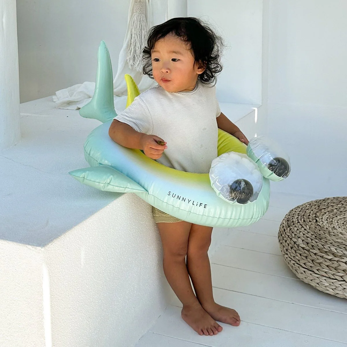 Kids Tube Pool Ring - Salty the Shark - Image 5
