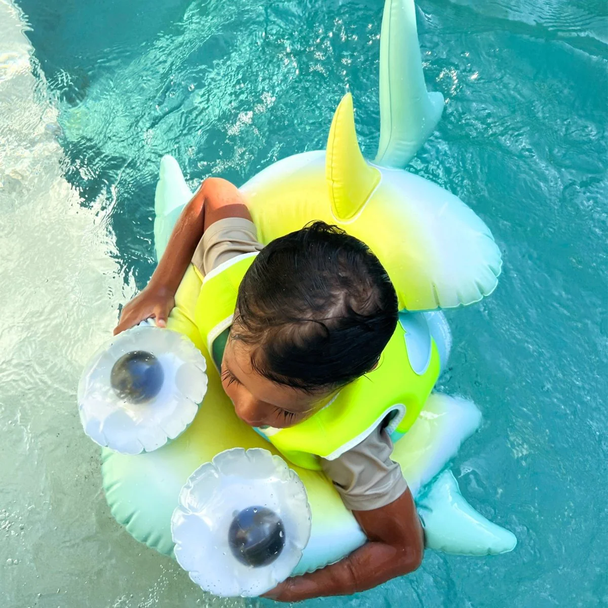 Kids Tube Pool Ring - Salty the Shark - Image 6