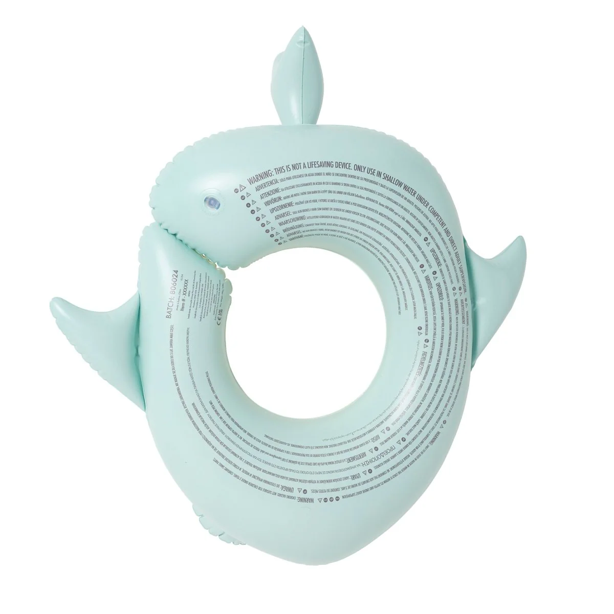 Kids Tube Pool Ring - Salty the Shark - Image 8