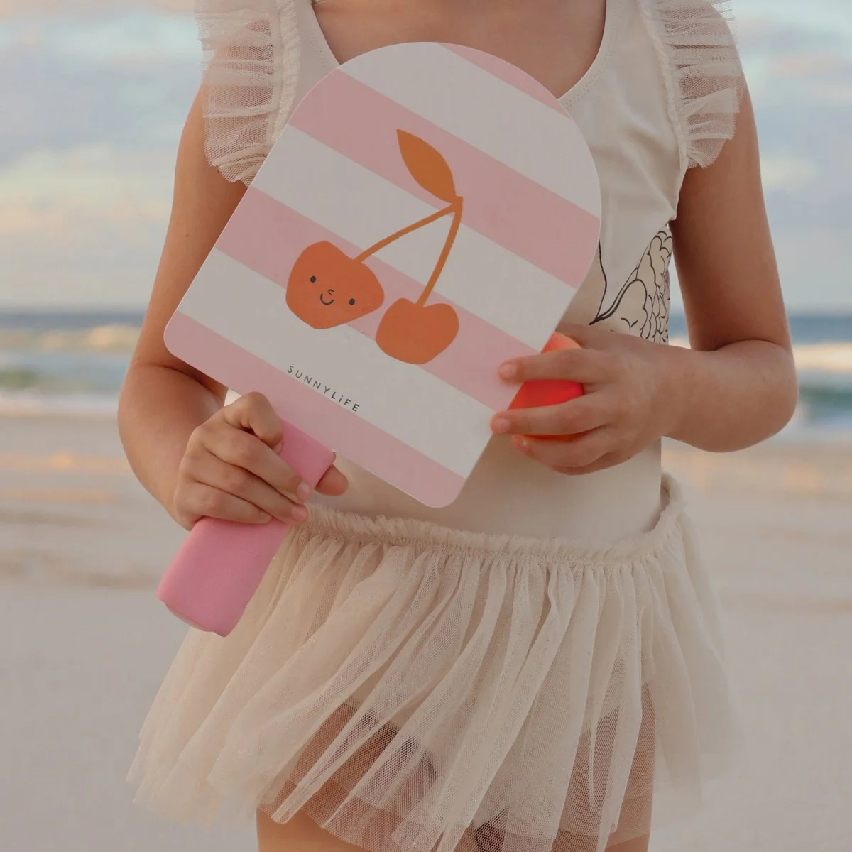 Kids Velcro Beach Bats - Cotton Candy - Image 4
