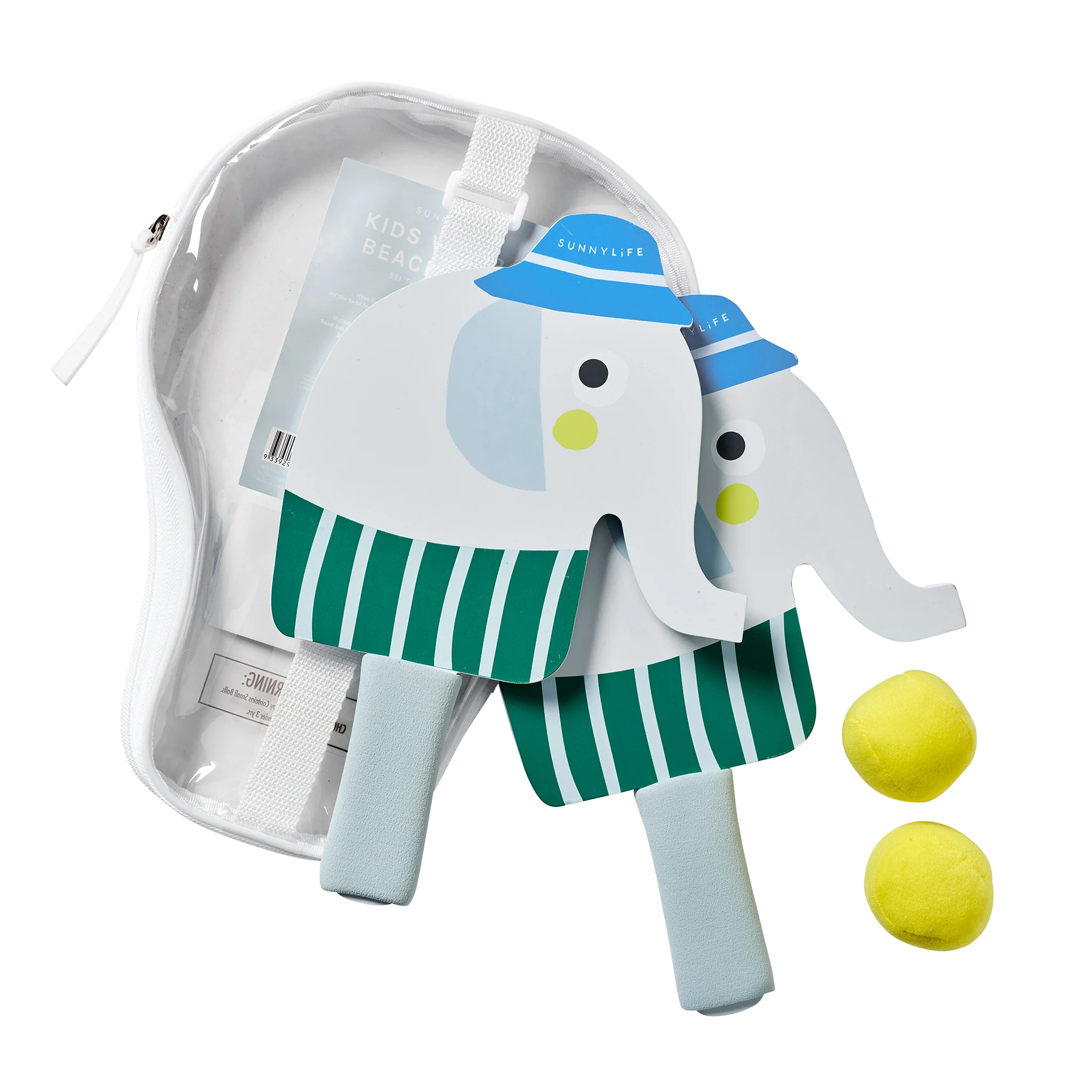 Kids Velcro Beach Bats - Eli the Elephant - Image 6