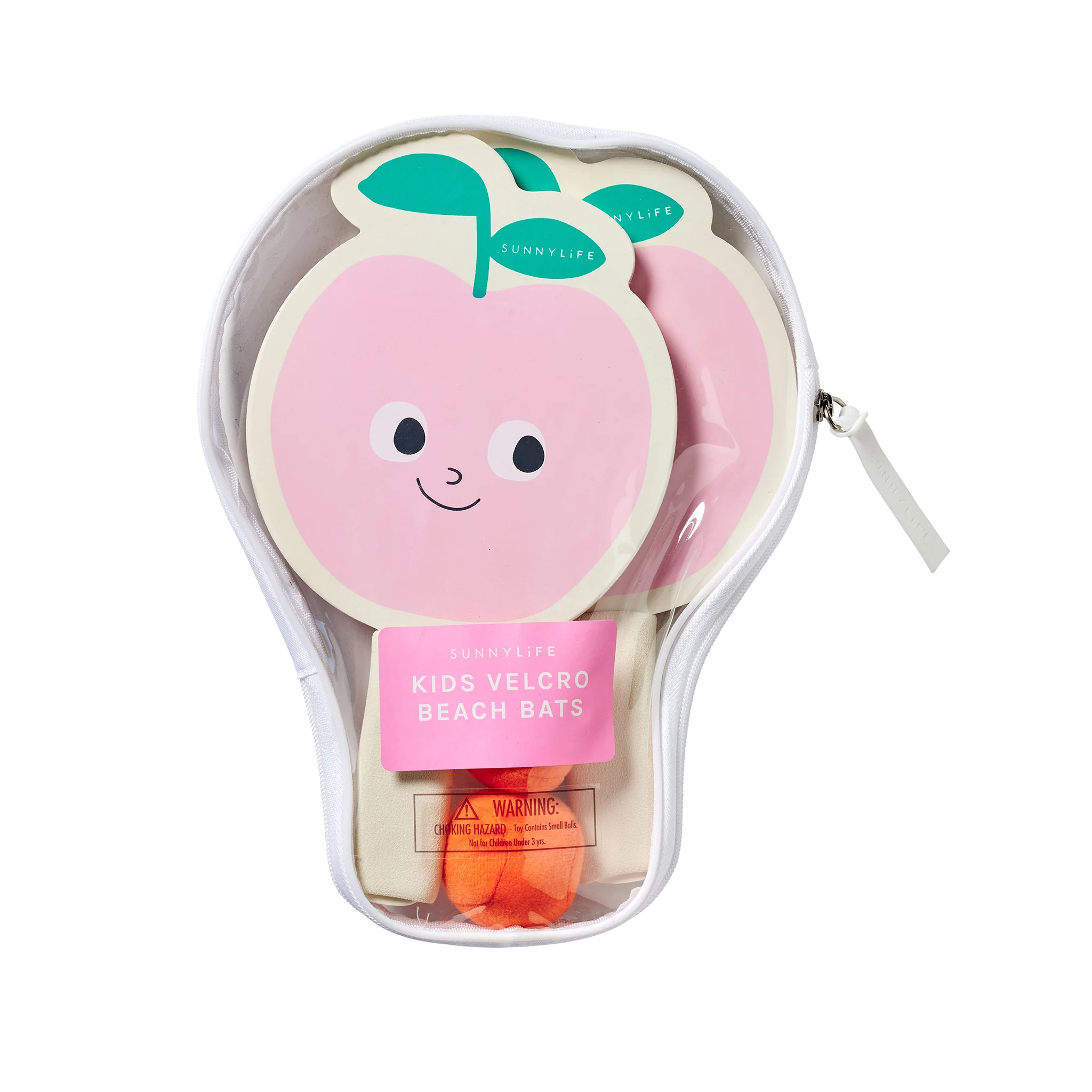 Kids Velcro Beach Bats - Poppy the Peach - Image 6