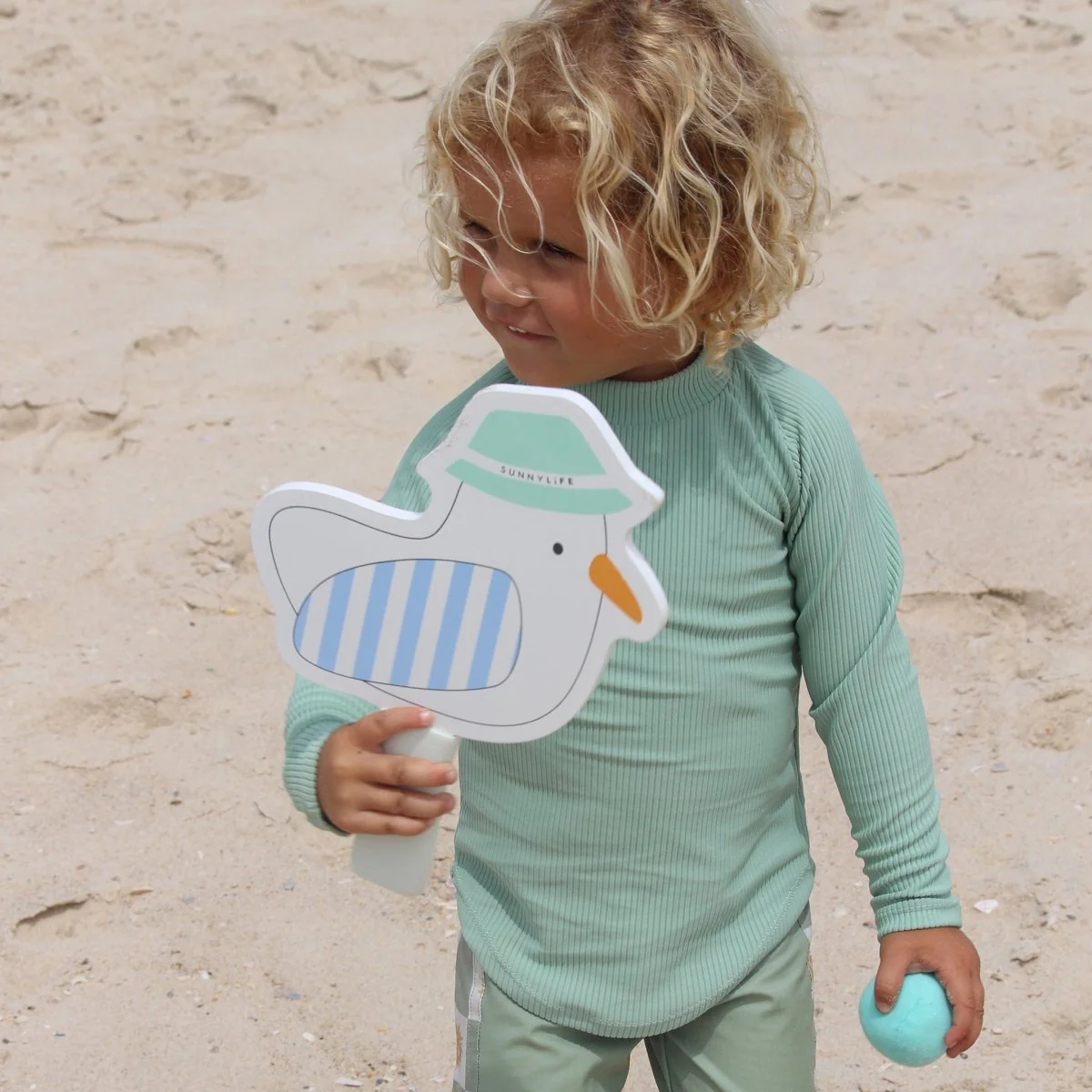 Kids Velcro Beach Bats - Sammy the Seagull - Image 4
