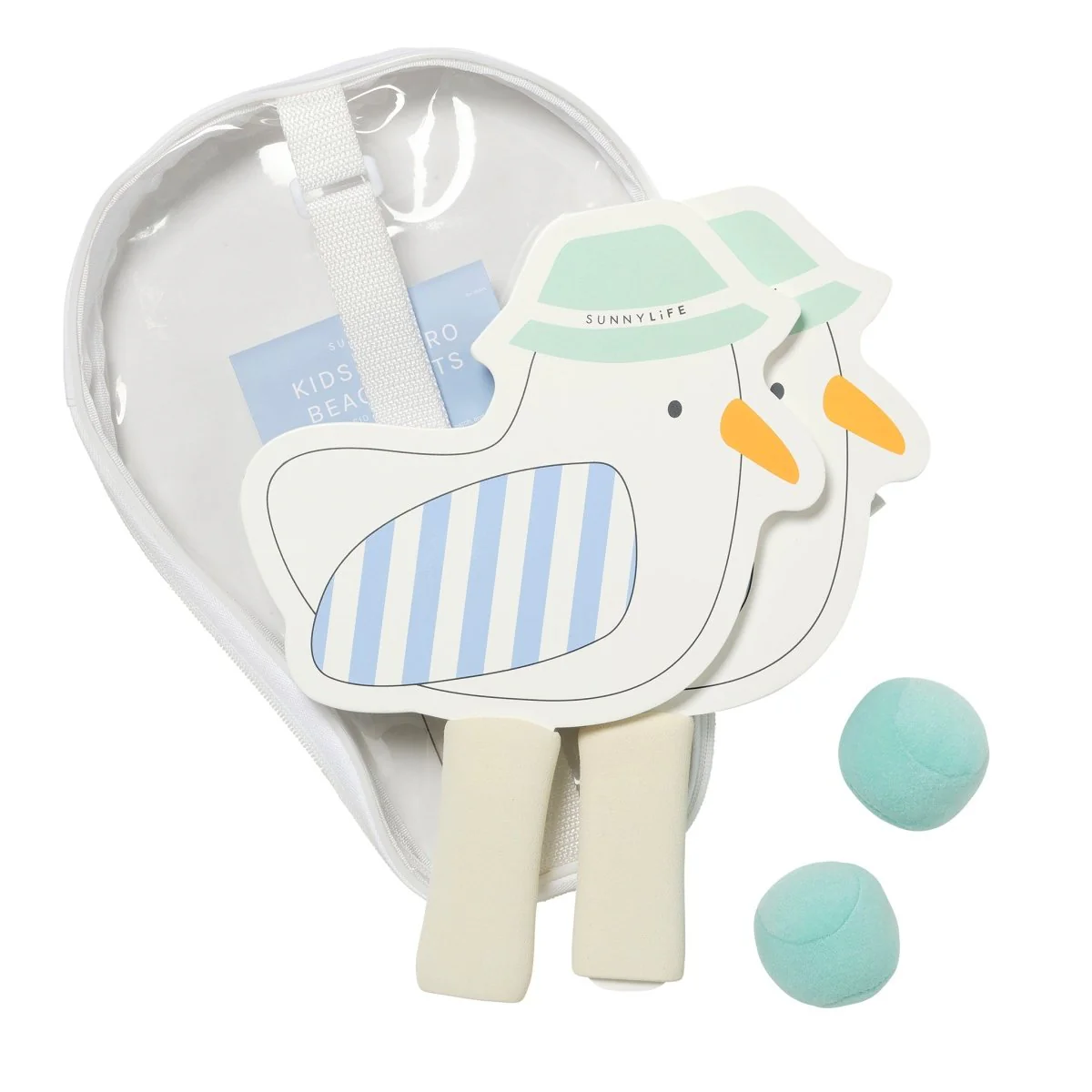 Kids Velcro Beach Bats - Sammy the Seagull - Image 6
