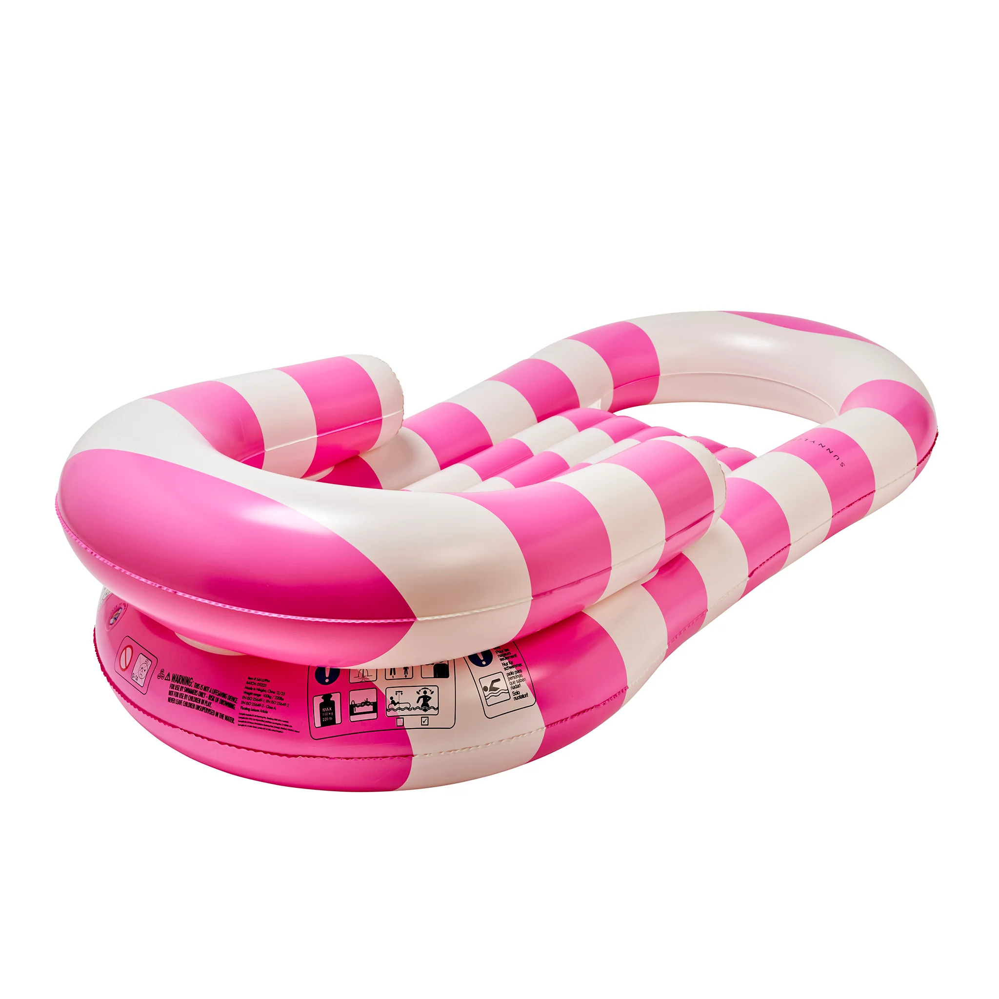 Laze & Lounge Float - Pool Party Magenta Stripe - Image 7