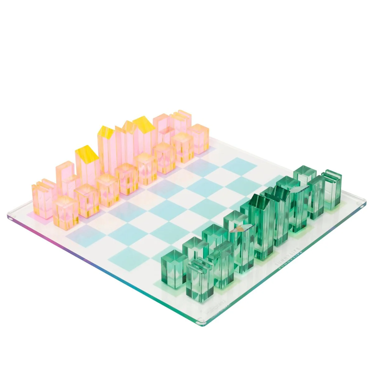 Lucite Chess & Checkers - Ombre - Image 8