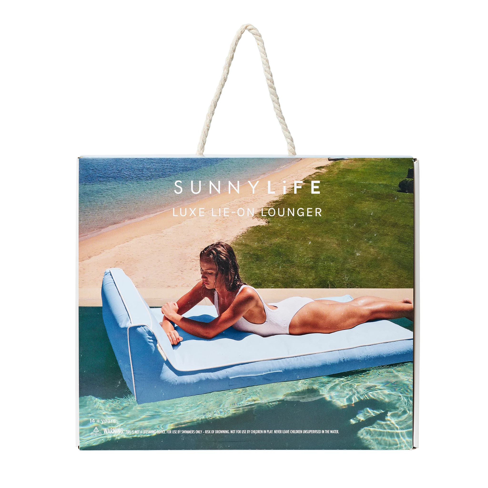 Luxe Lie-On Lounger - La Mer Med Blue - Image 8
