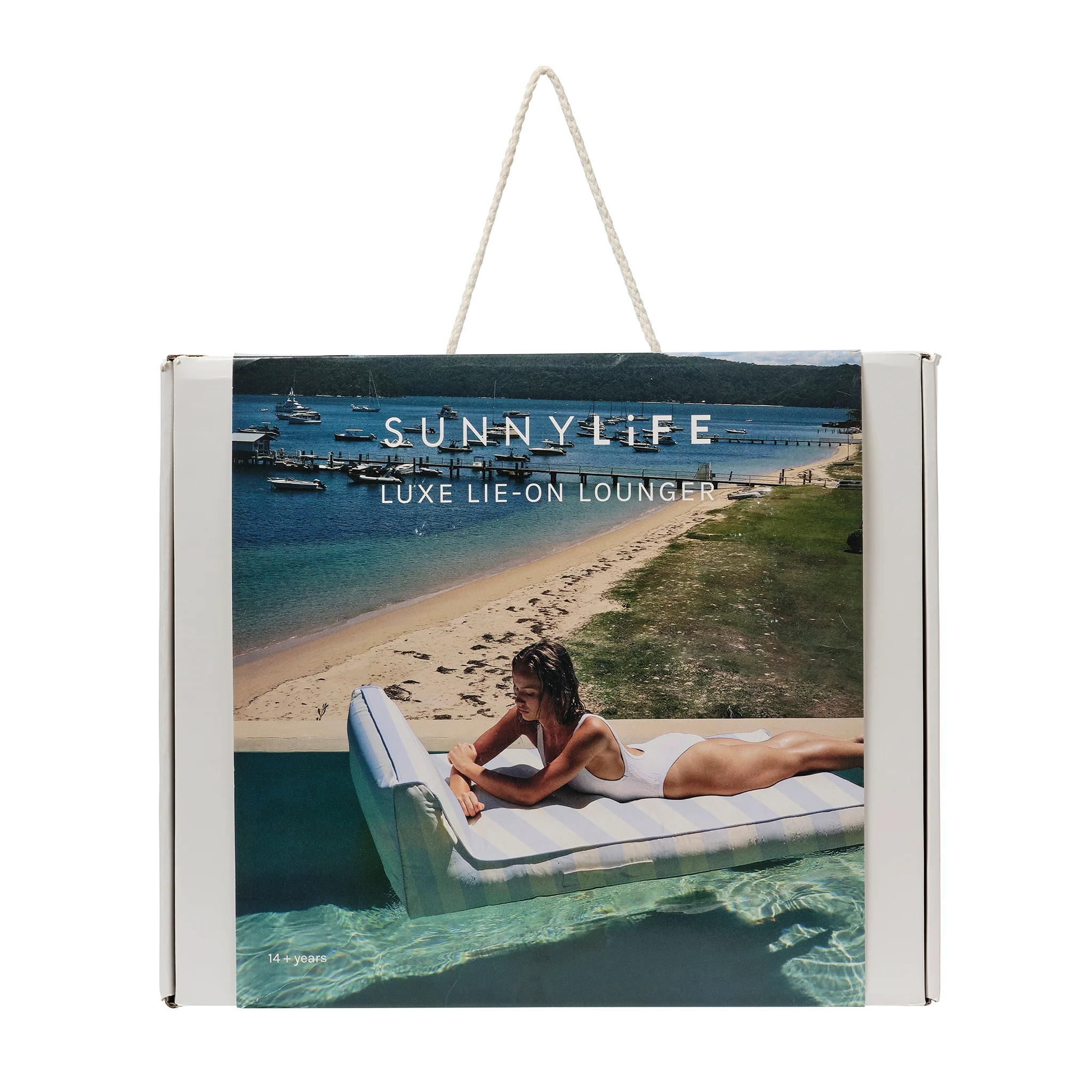 Luxe Lie-On Lounger - Lazy Days Blue Stripe - Image 7