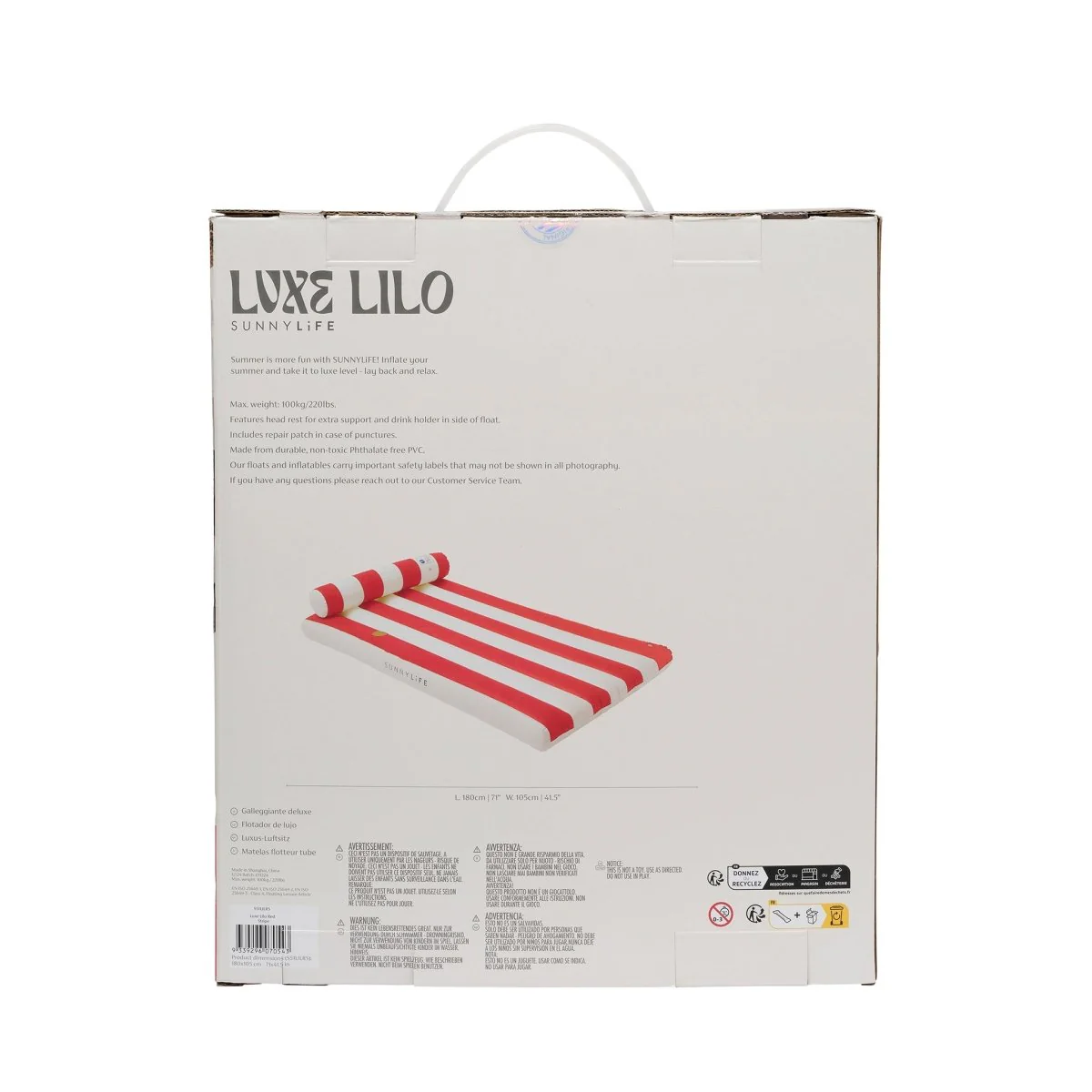 Luxe Lilo - Red - Image 12
