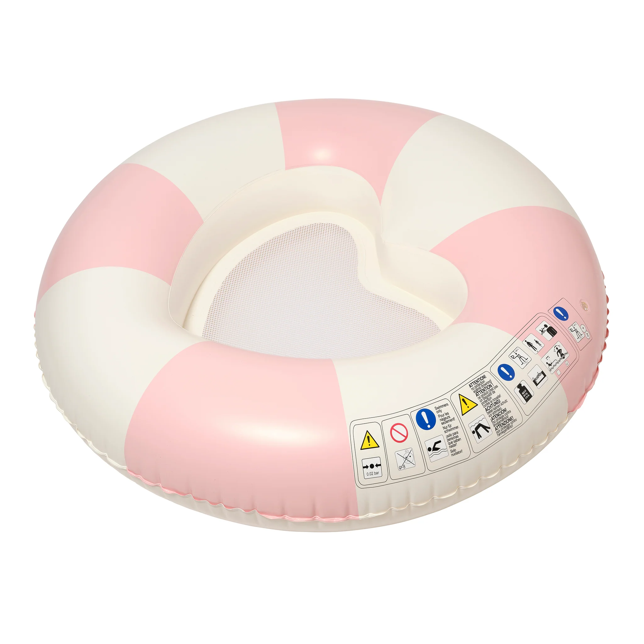 Luxe Pool Ring | Stole My Heart Pink Stripe - Image 7