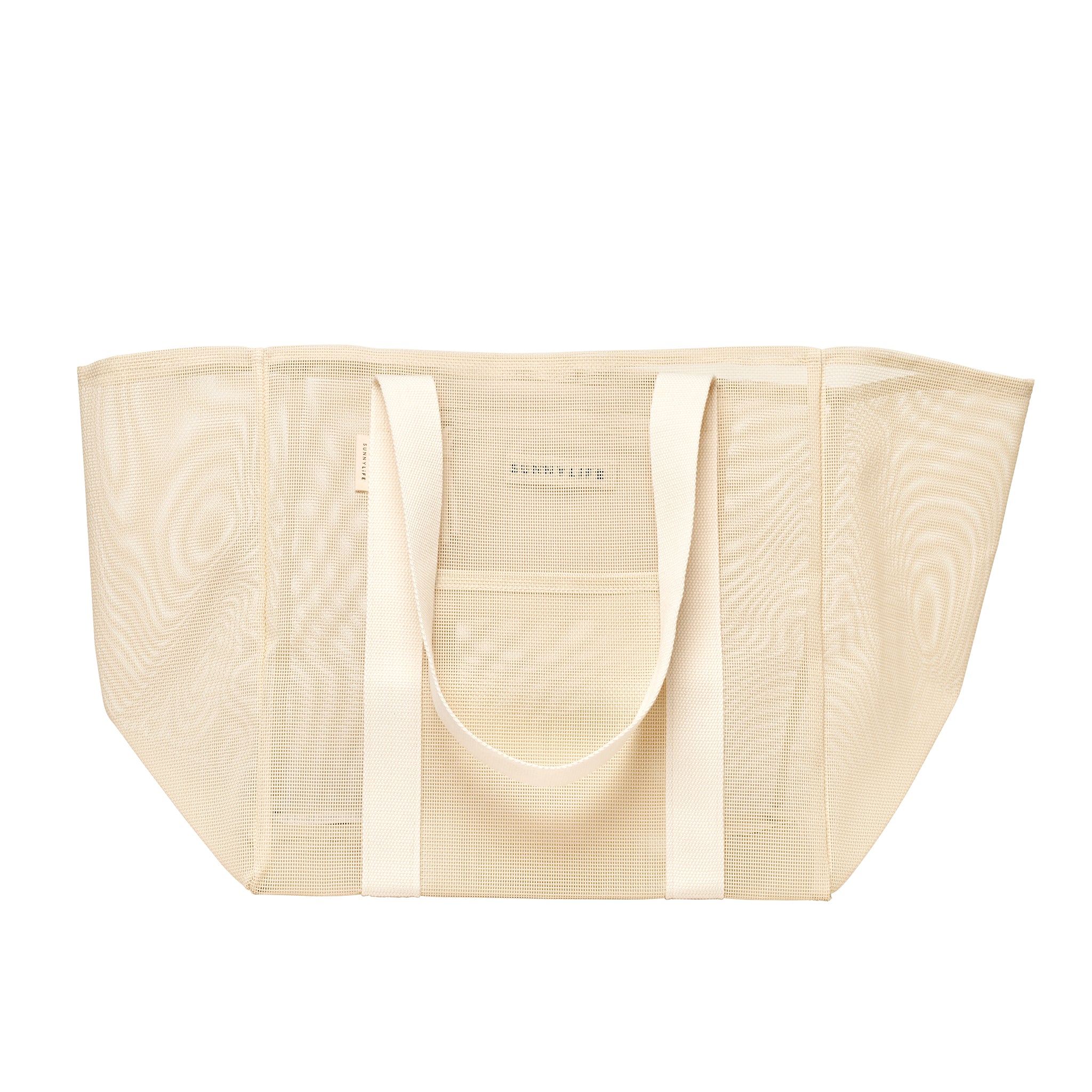Mesh Beach Bag - Oyster Cream - Image 8