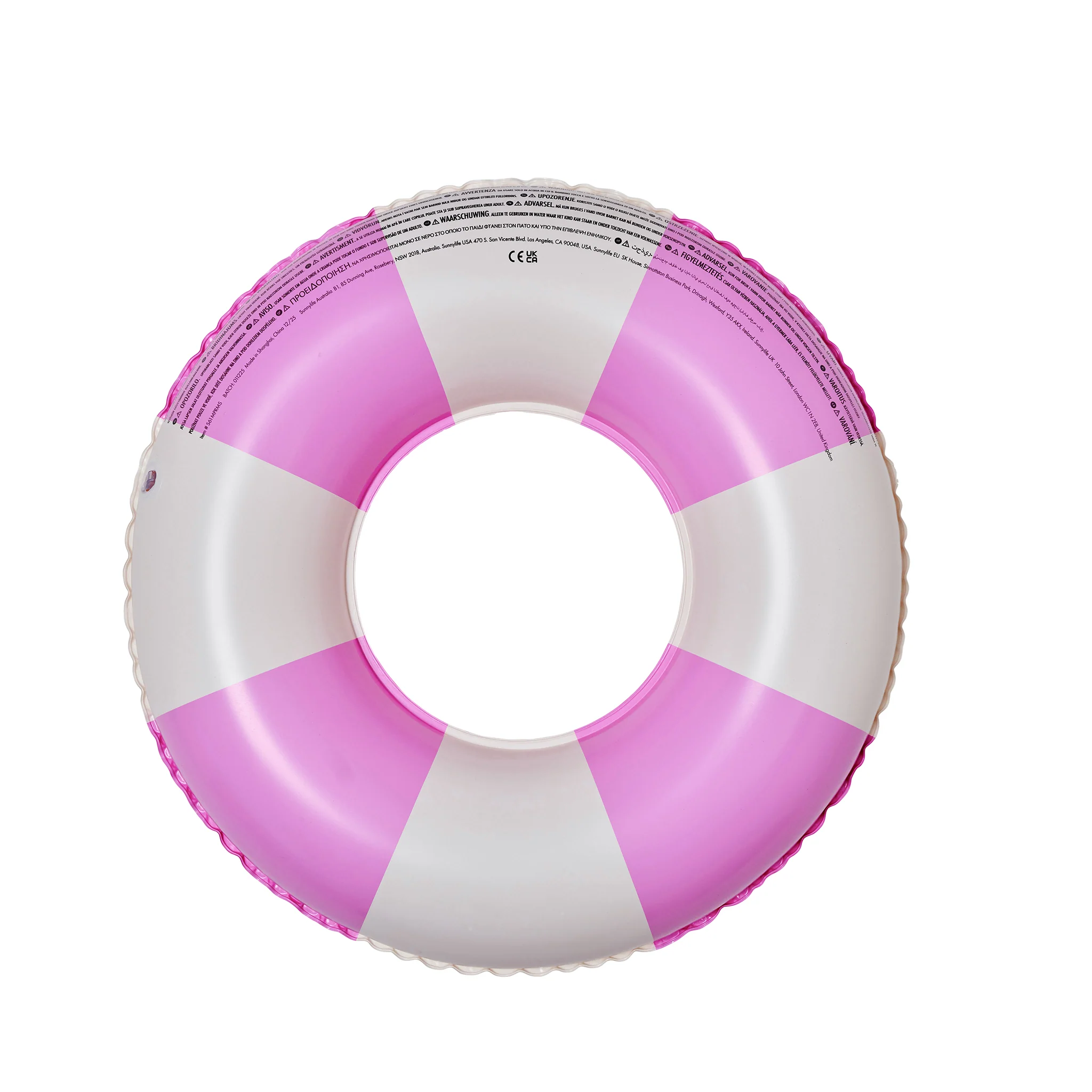 Mini Tube Pool Ring - Pool Party Magenta Stripe - Image 6